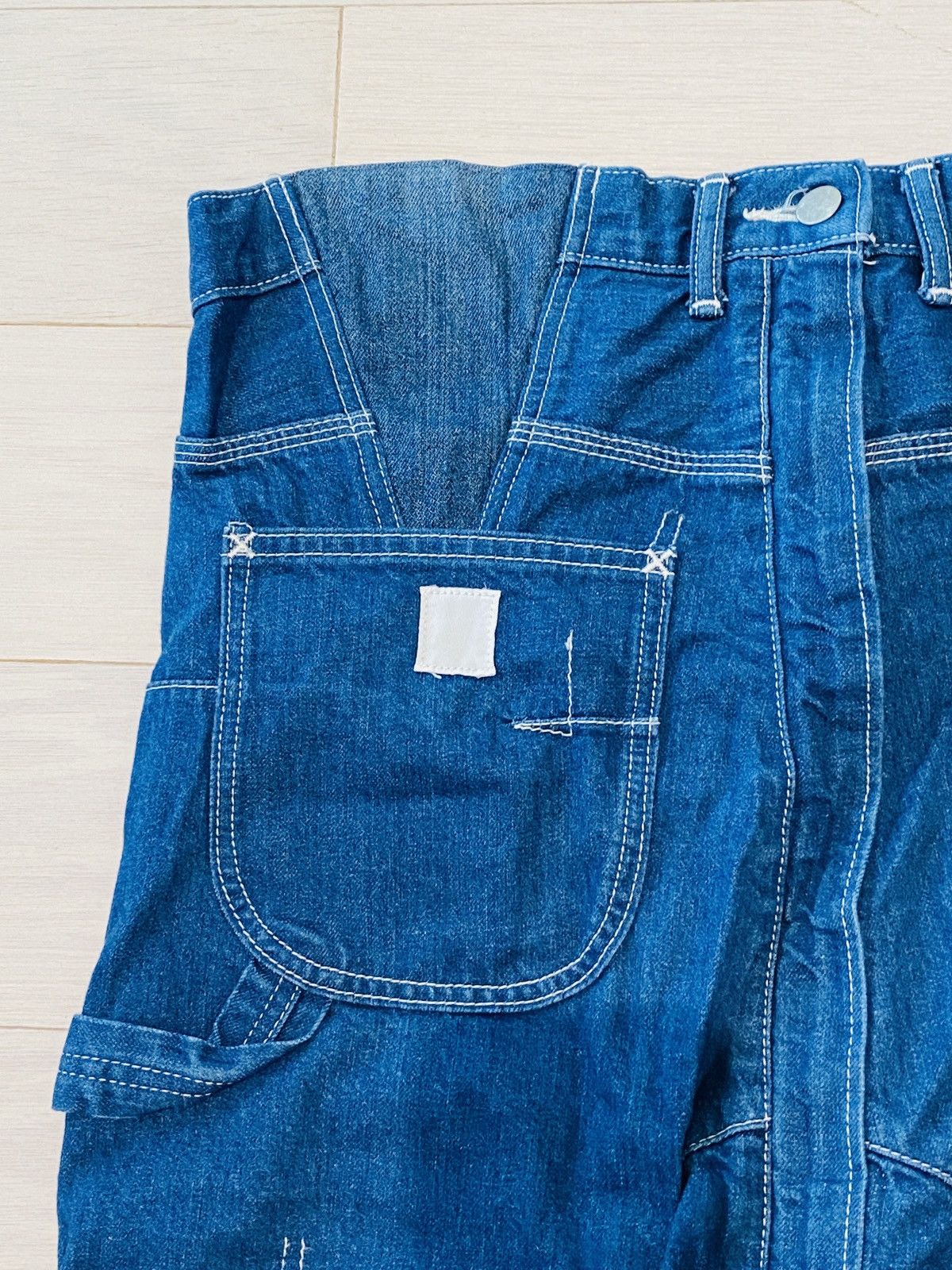 Ganryu GANRYU by comme des garcon drop crotched indigo jeans 34 Size US 34 / EU 50 - 5 Thumbnail