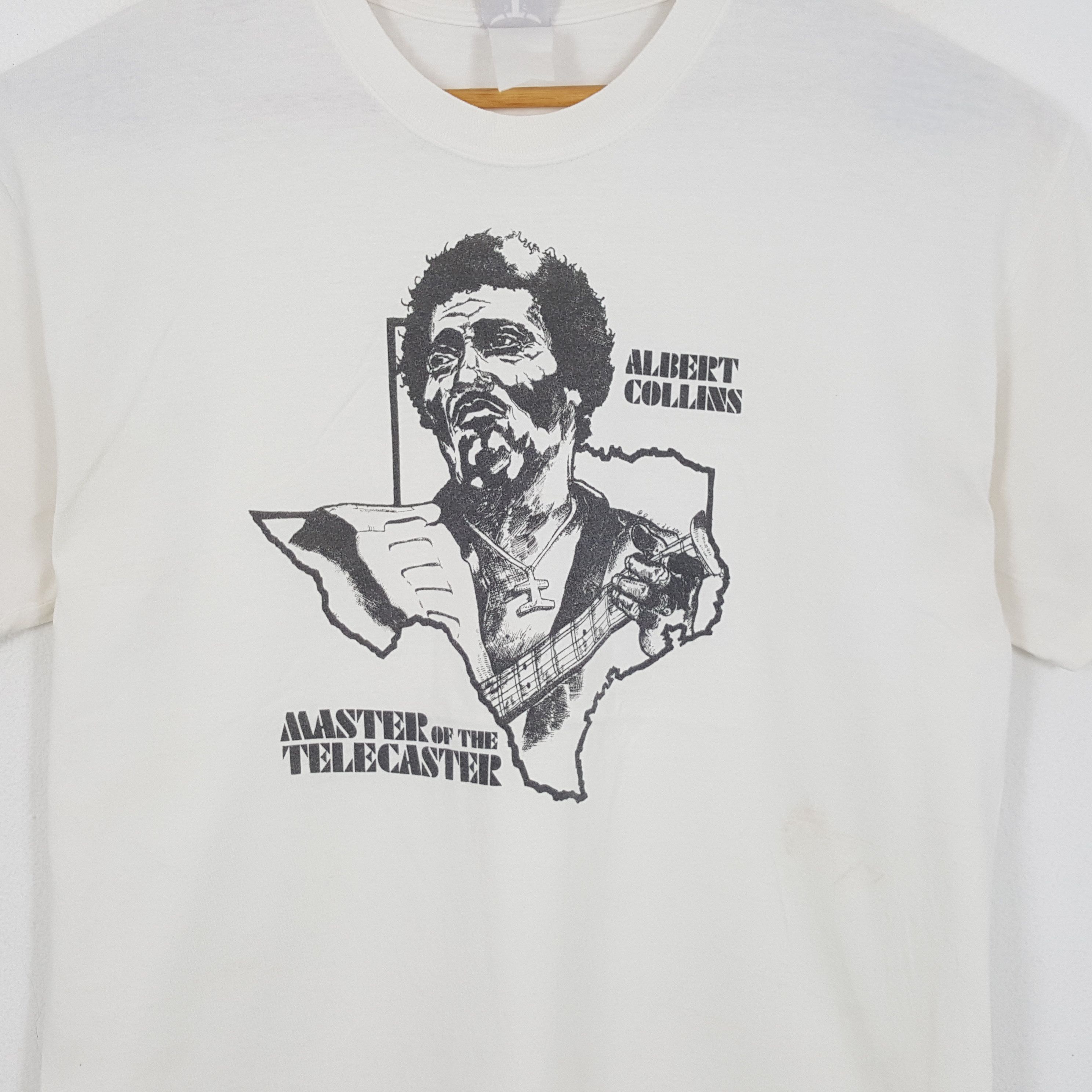 Band Tees × Vintage Vintage ALBERT COLLINS American Guitarist And Singer T-Shirt Size US L / EU 52-54 / 3 - 2 Thumbnail