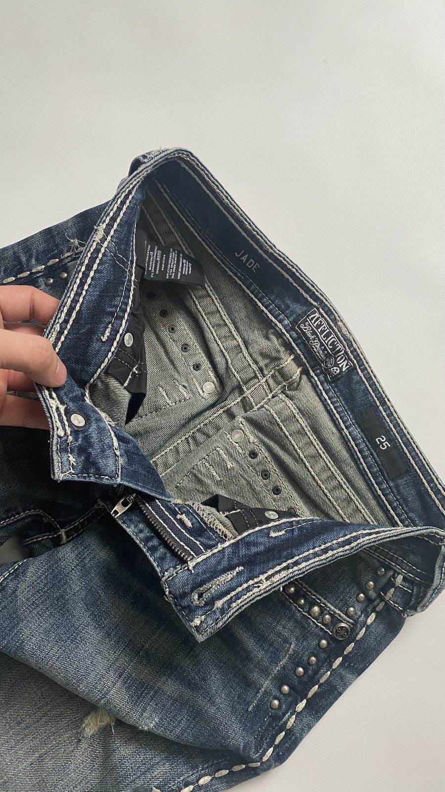 Affliction Vintage affliction jeans Y2k 00s 25x25 Jade True religion Size 25" / US 0 / IT 36 - 6 Thumbnail