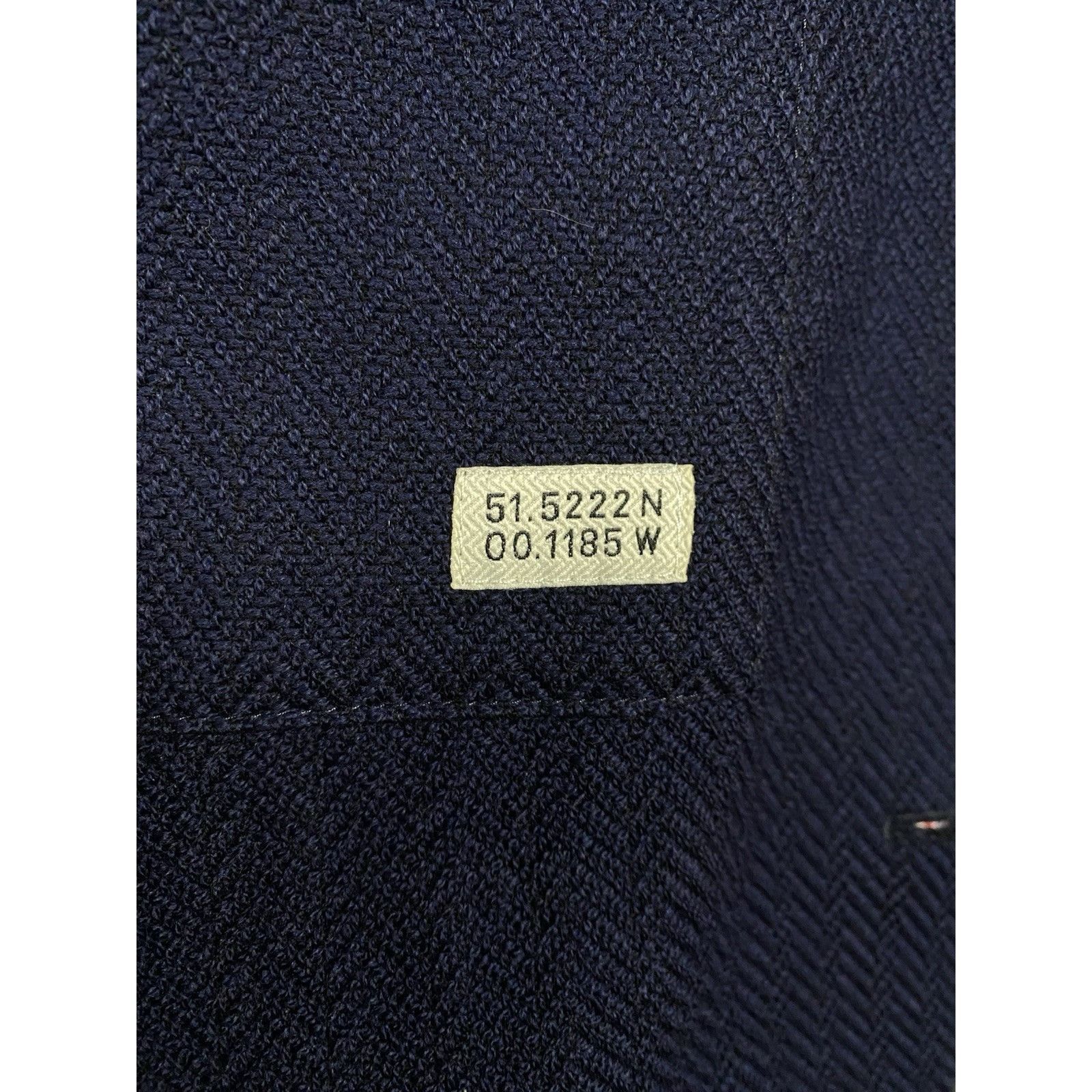 Oliver Spencer Oliver Spencer Herringbone Structured Blue Wool Blazer Sport Size 42R - 10 Thumbnail
