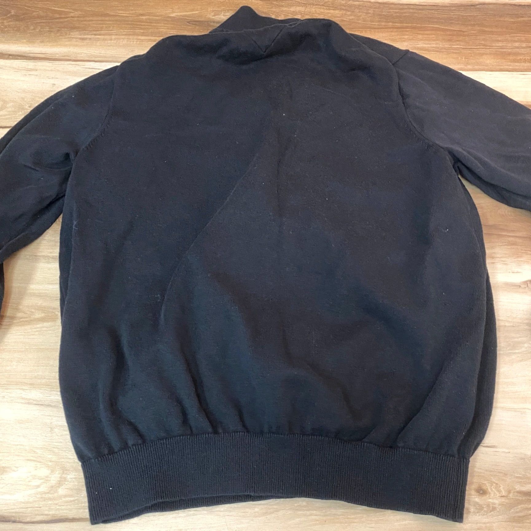 Tommy Hilfiger Tommy Hilfiger Men's Black Premium Cotton 1/4 Zip Pullover Sweater XXL Slim Size US XXL / EU 58 / 5 - 7 Thumbnail