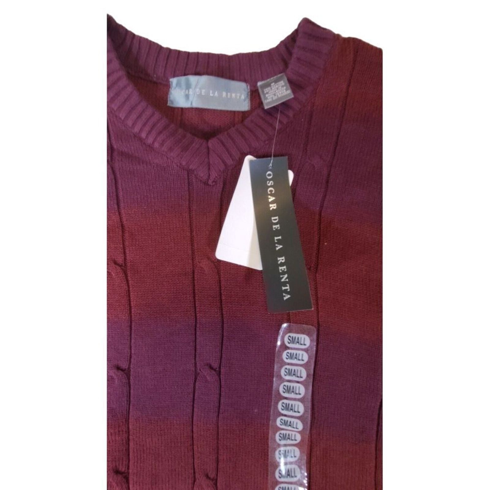 Oscar De La Renta Oscar De La Renta Mens Small Sweater Cable knit Grandpa Size US S / EU 44-46 / 1 - 3 Thumbnail