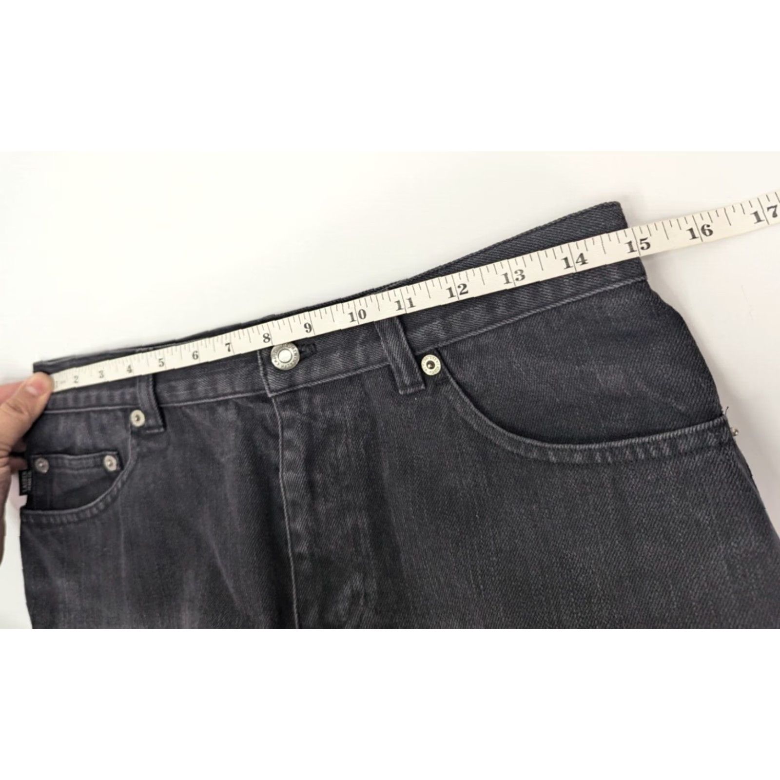 Ralph Lauren VINTAGE Ralph Lauren Jeans Women 6P Petite Black Denim Classic Preppy Logo 5-Pocket Design Mens? Girls? Wait. Size 28" / US 6 / IT 42 - 7 Thumbnail