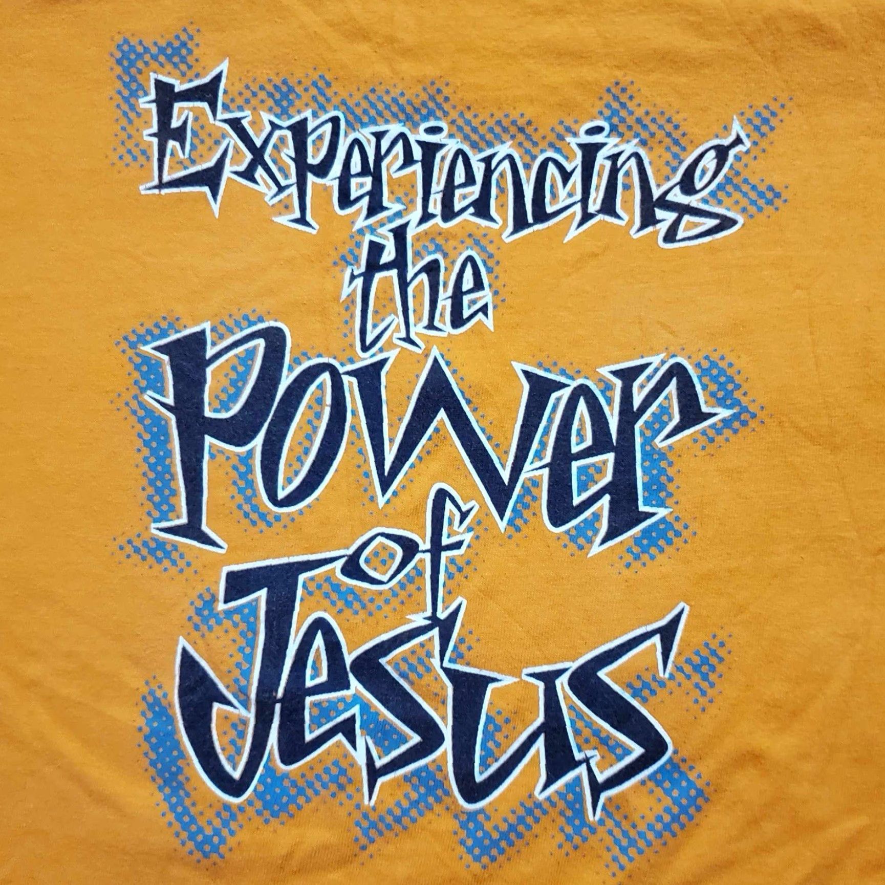 Hanes VINTAGE Hanes Jesus T Shirt Big & Tall Adult XL Orange Double-Sided Center Cross 90s 80s 90s Art Womens Mens Boys Girls Size US XL / EU 56 / 4 - 2 Thumbnail