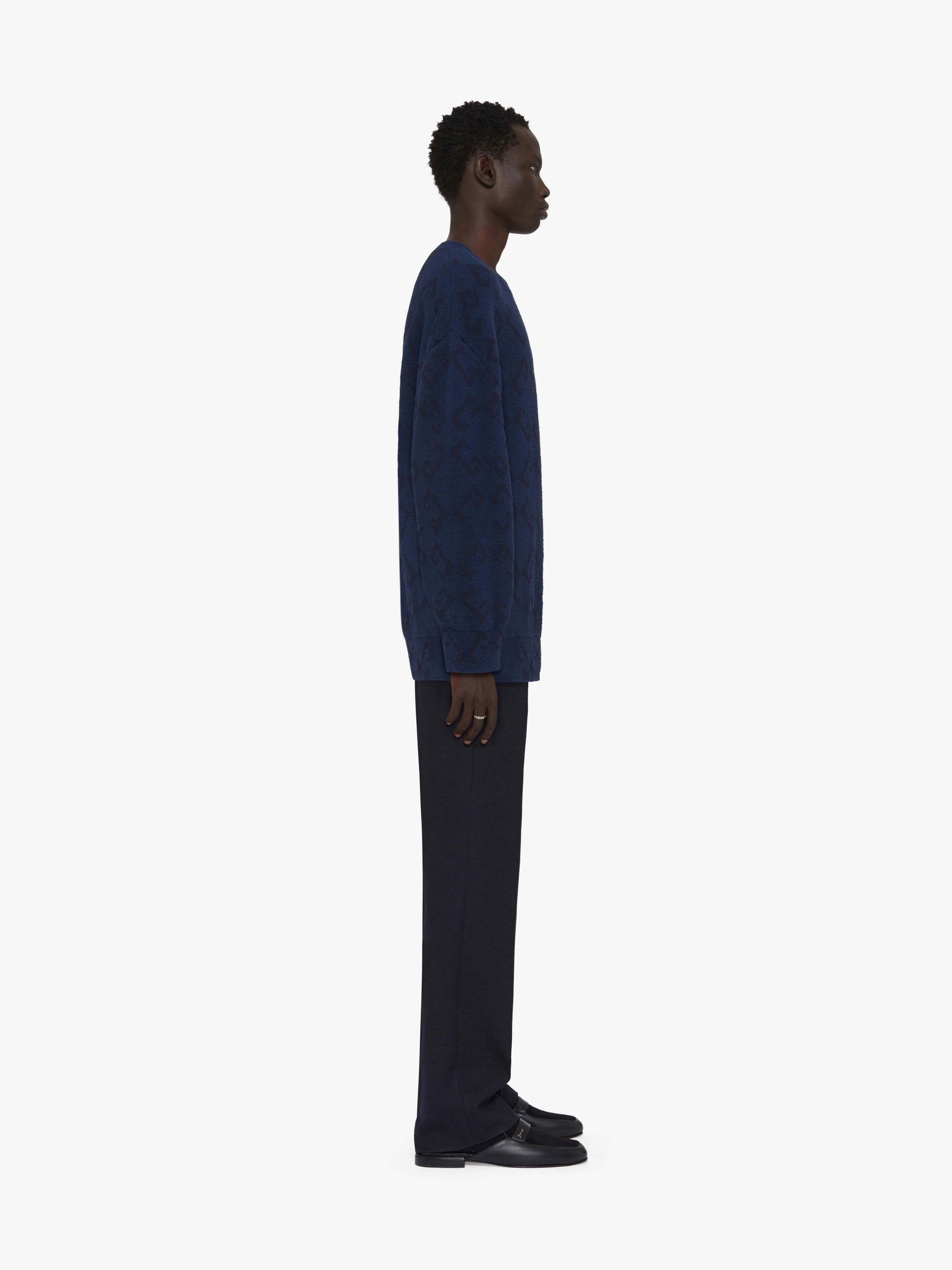 Givenchy o1w1db10925 Crew Neck Jumper in Blue Size US M / EU 48-50 / 2 - 3 Thumbnail