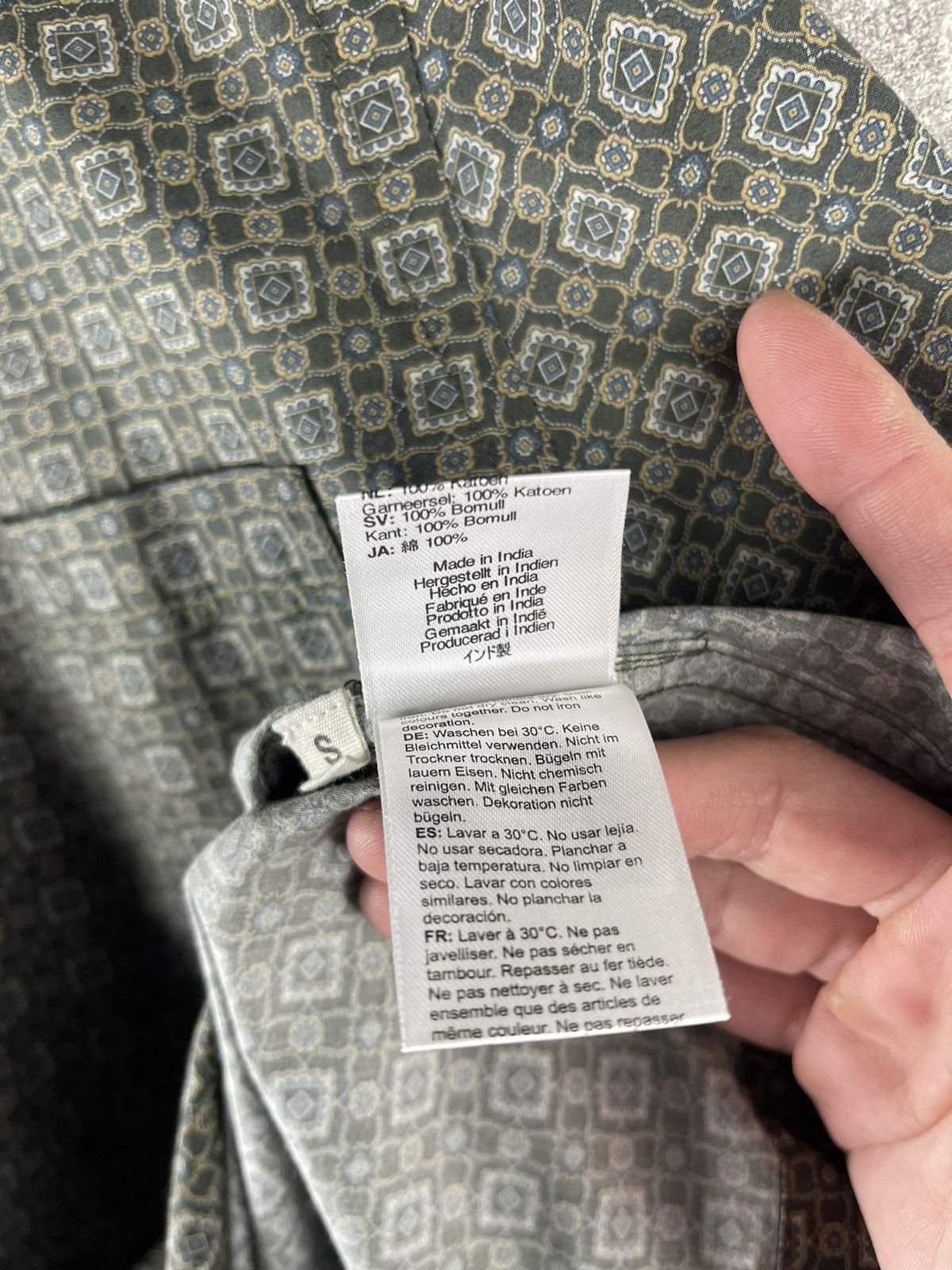 Universal Works Universal Works NWT Patterned Cotton Pocket Overshirt Jacket Size US S / EU 44-46 / 1 - 11 Thumbnail