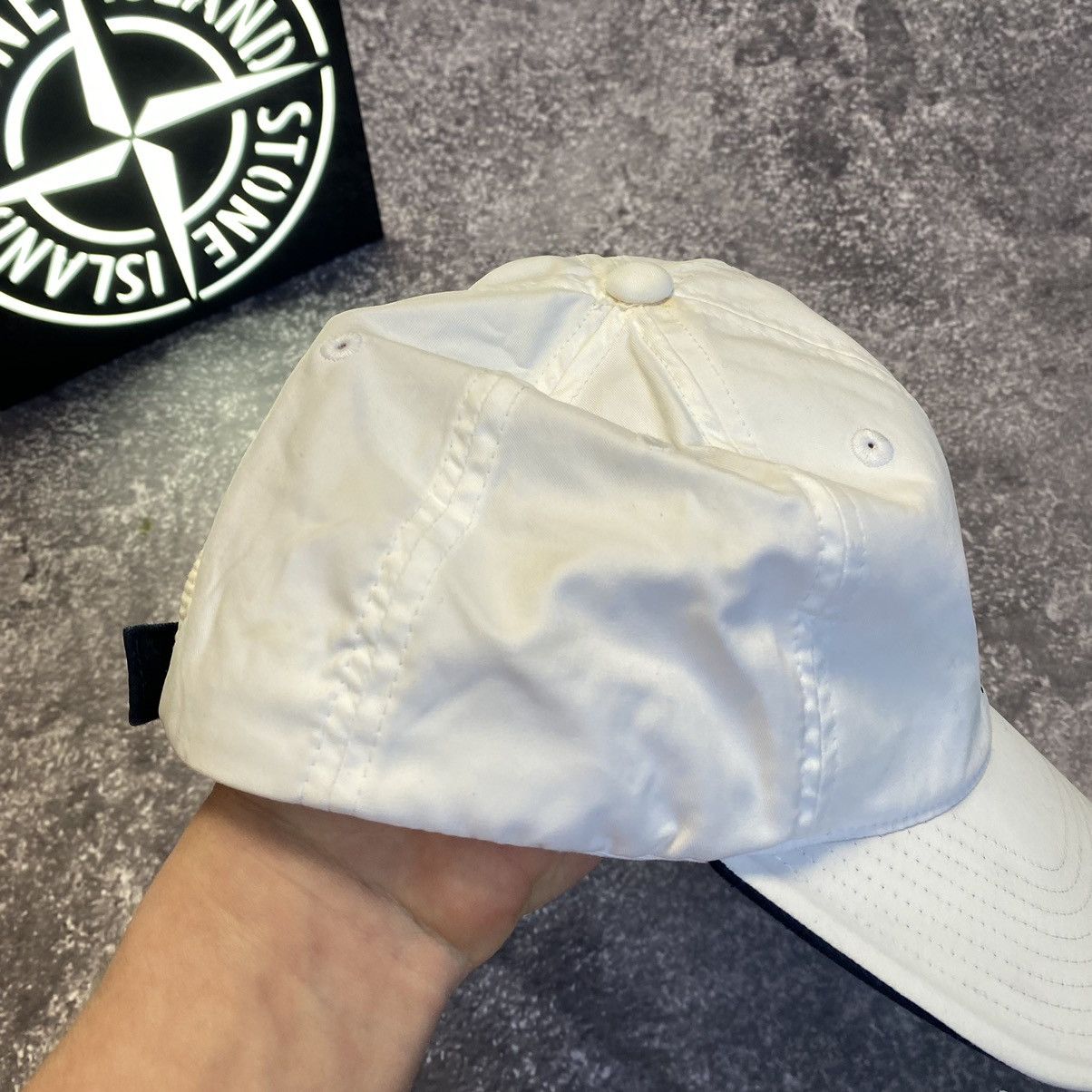 Adidas × Vintage Vintage Adidas Centre Basic Logo White Streetwear cap Size ONE SIZE - 4 Thumbnail