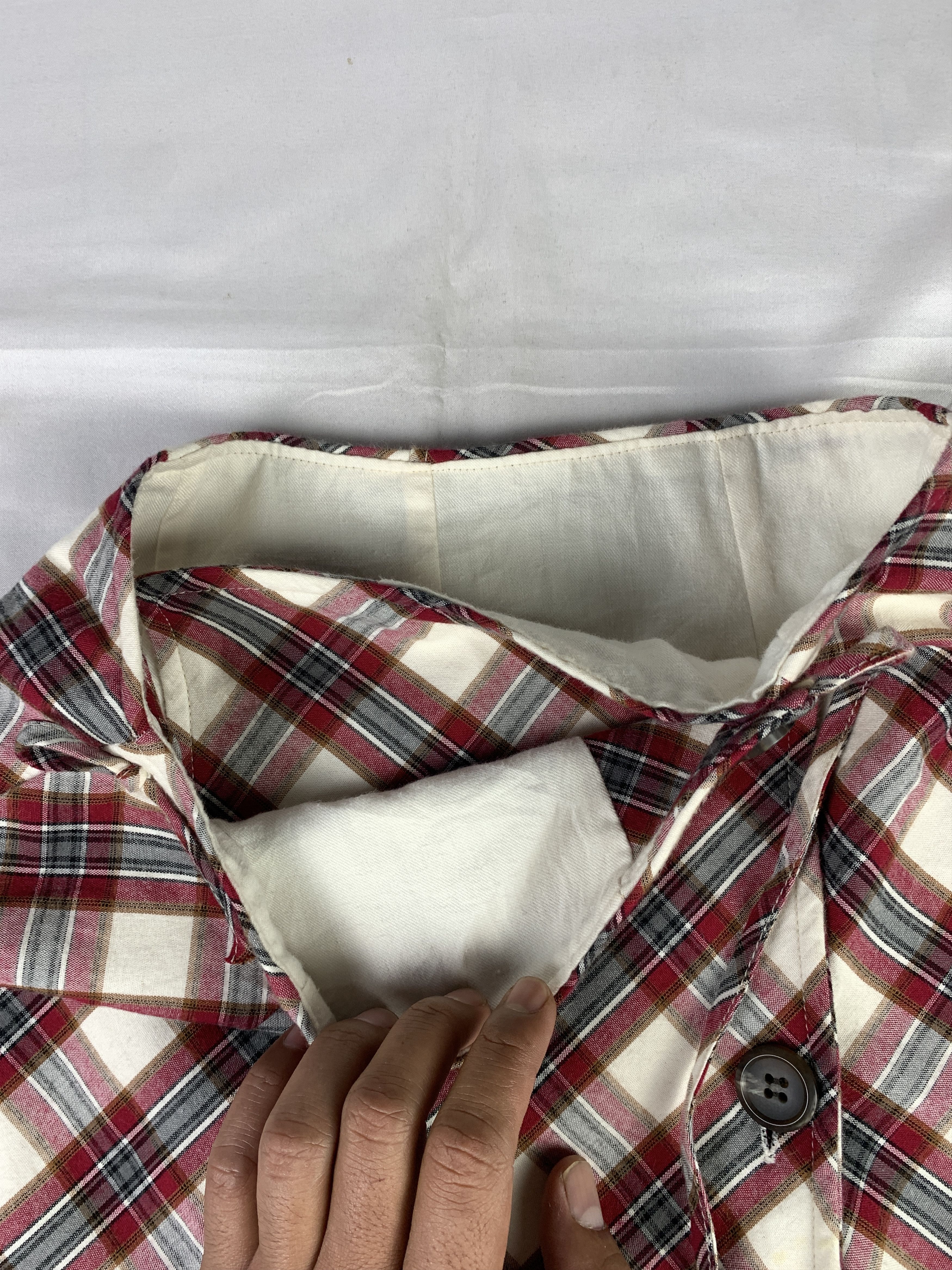 Japanese Brand stylenanda Plaid Tartan Wrapped Midi Skirt (27) Size 27" / US 4 / IT 40 - 6 Thumbnail