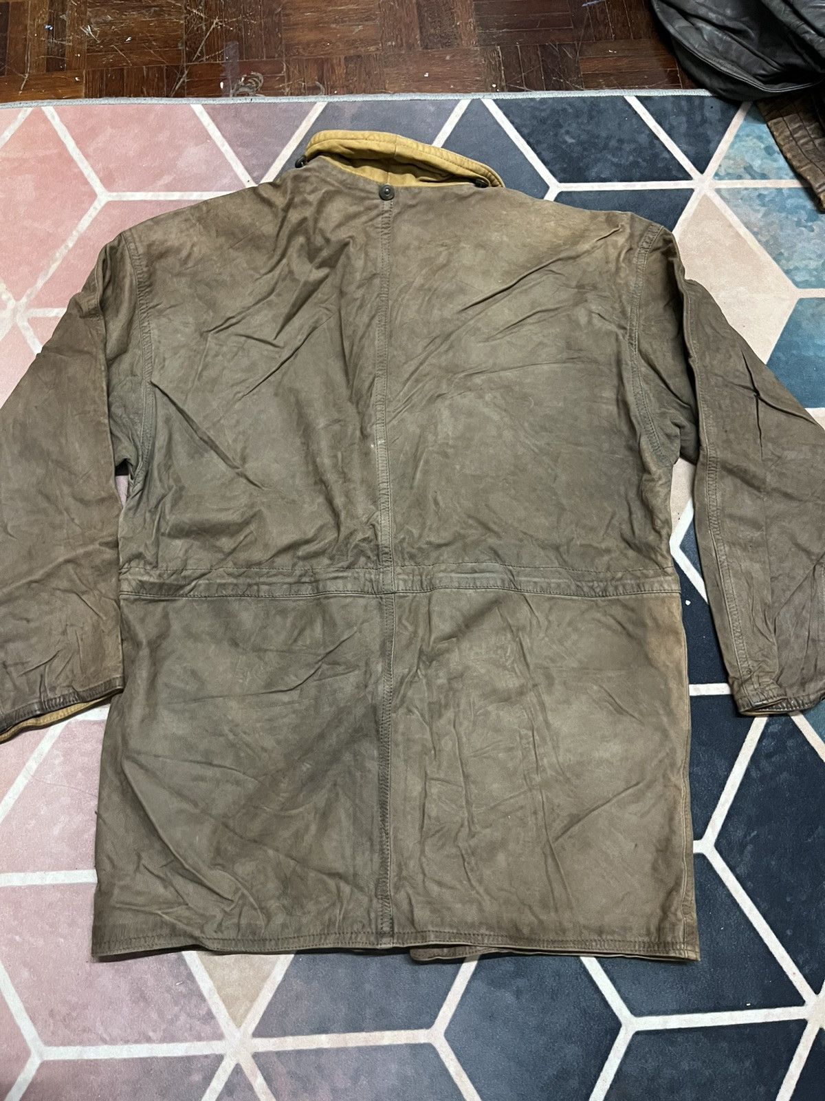 Vera Pelle 💥TRUE VINTAGE ITALY VERA PELLE LEATHER WITH SILK LINING Size US L / EU 52-54 / 3 - 10 Thumbnail