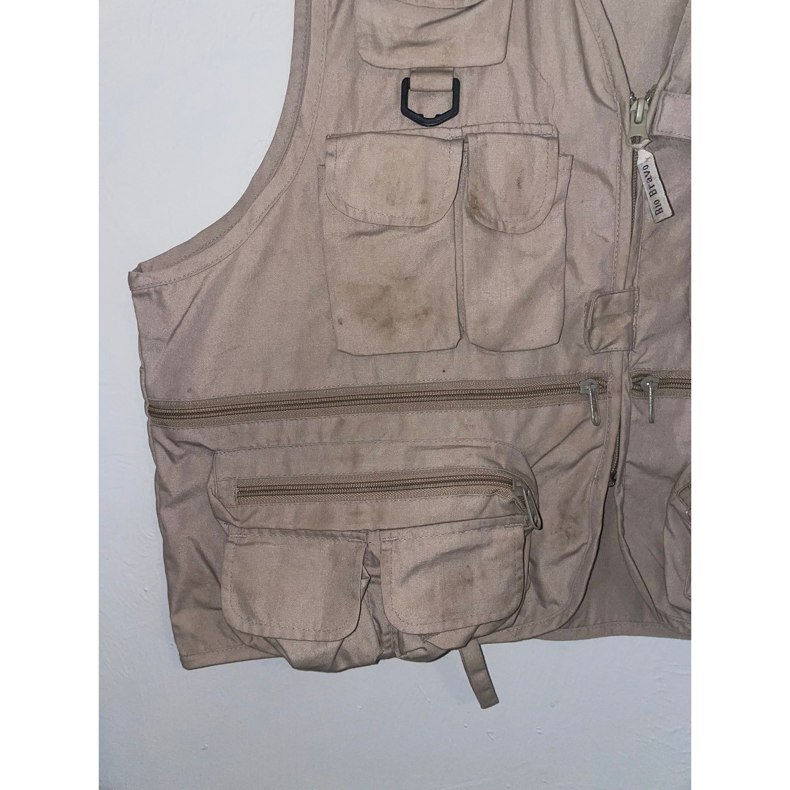 Vintage Vintage Fishing Vest Rio Bravo Outdoor Adventure Brown Large Size US L / EU 52-54 / 3 - 4 Thumbnail