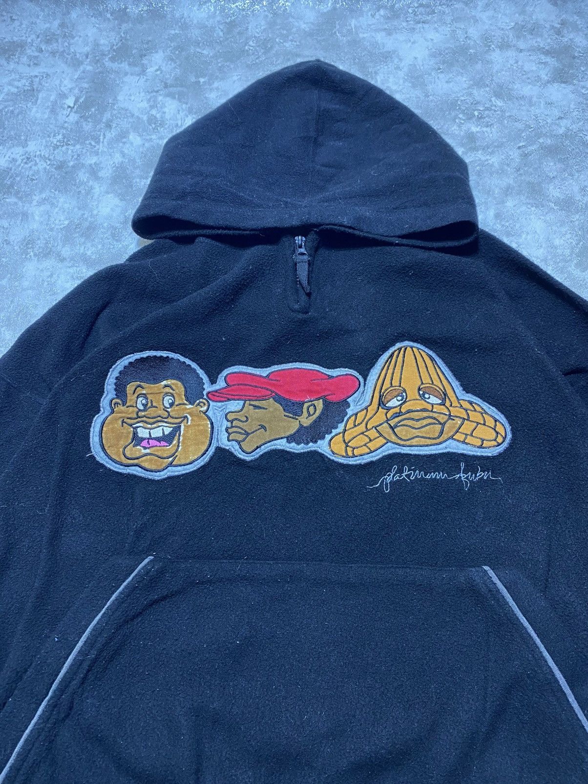 Fubu Vintage Fleece Fat Albert FUBU Platinum Oversized Hoodie Size US XL / EU 56 / 4 - 2 Thumbnail