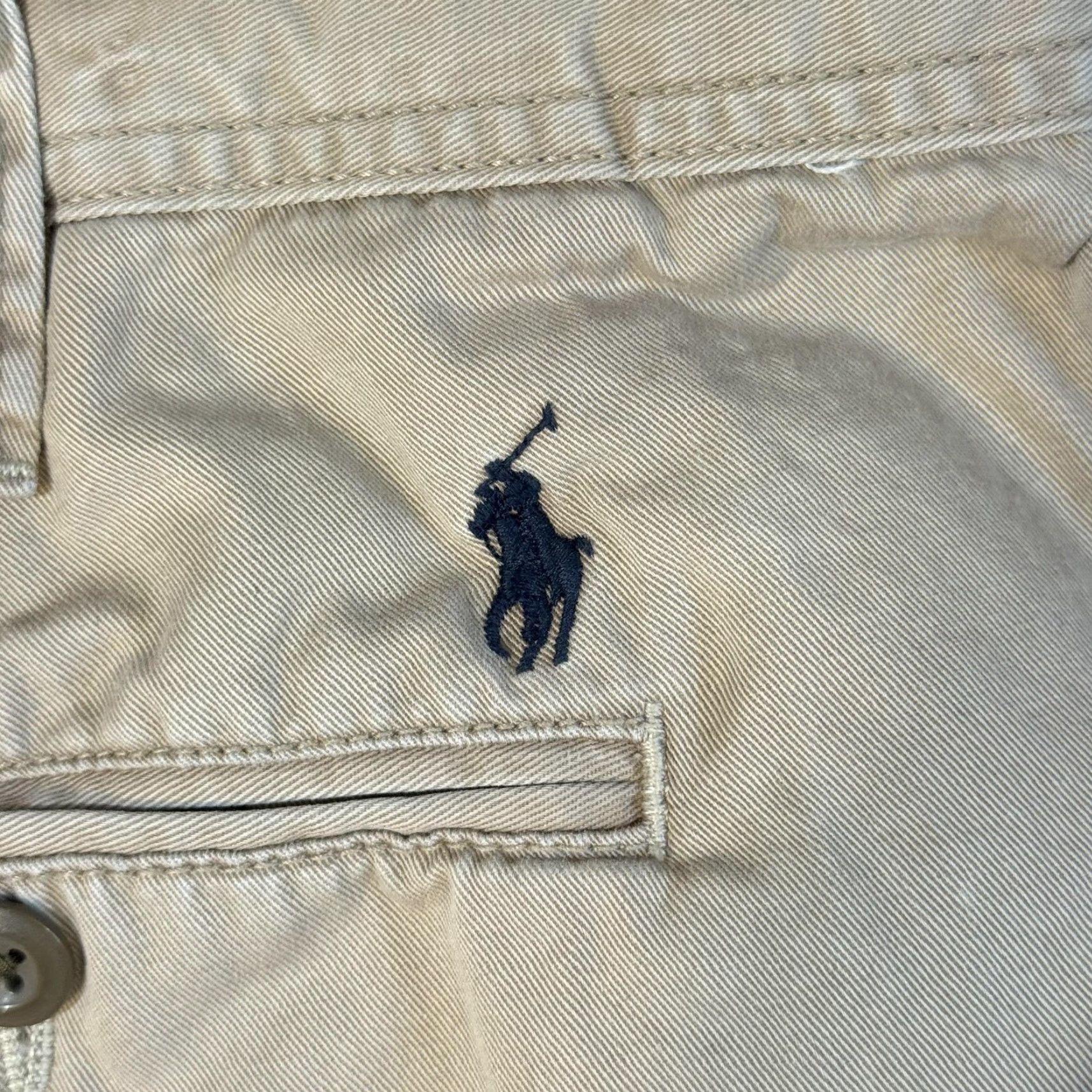 Polo Ralph Lauren Polo Ralph Lauren Shorts Mens 40 Tan Relaxed Fit Chino Embroidered Logo Pocket Zipper Pockets Classic Polo Embroidered Size US L / EU 52-54 / 3 - 3 Thumbnail
