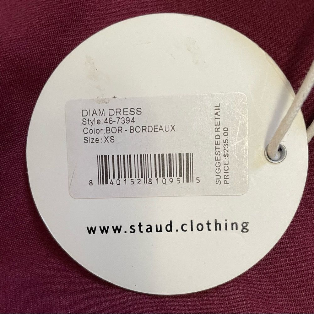 Staud NWT New $235 Staud Diam Colorblock High-Neck Ruffle Dress S Size XS / US 0-2 / IT 36-38 - 7 Thumbnail
