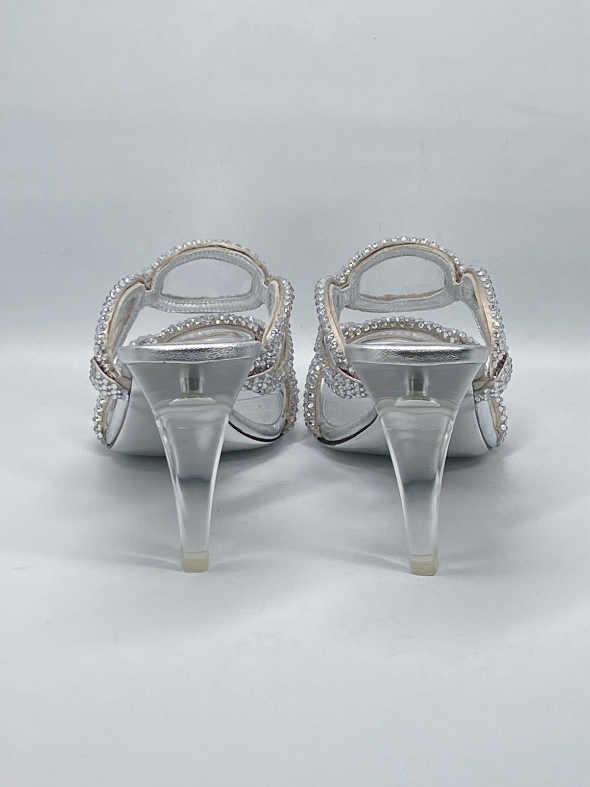 Valentino Valentino Garavani Crystal embellished heel sandal size 37.5 Size US 7.5 / IT 37.5 - 9 Thumbnail
