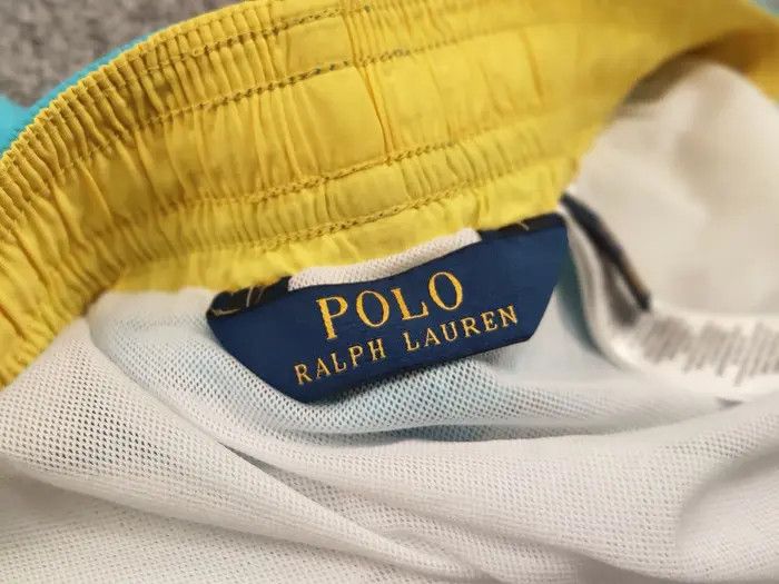Polo Ralph Lauren Vintage 90's Polo Ralph Lauren Nylon Blue Logo Casual Shorts Size US 36 / EU 52 - 8 Thumbnail