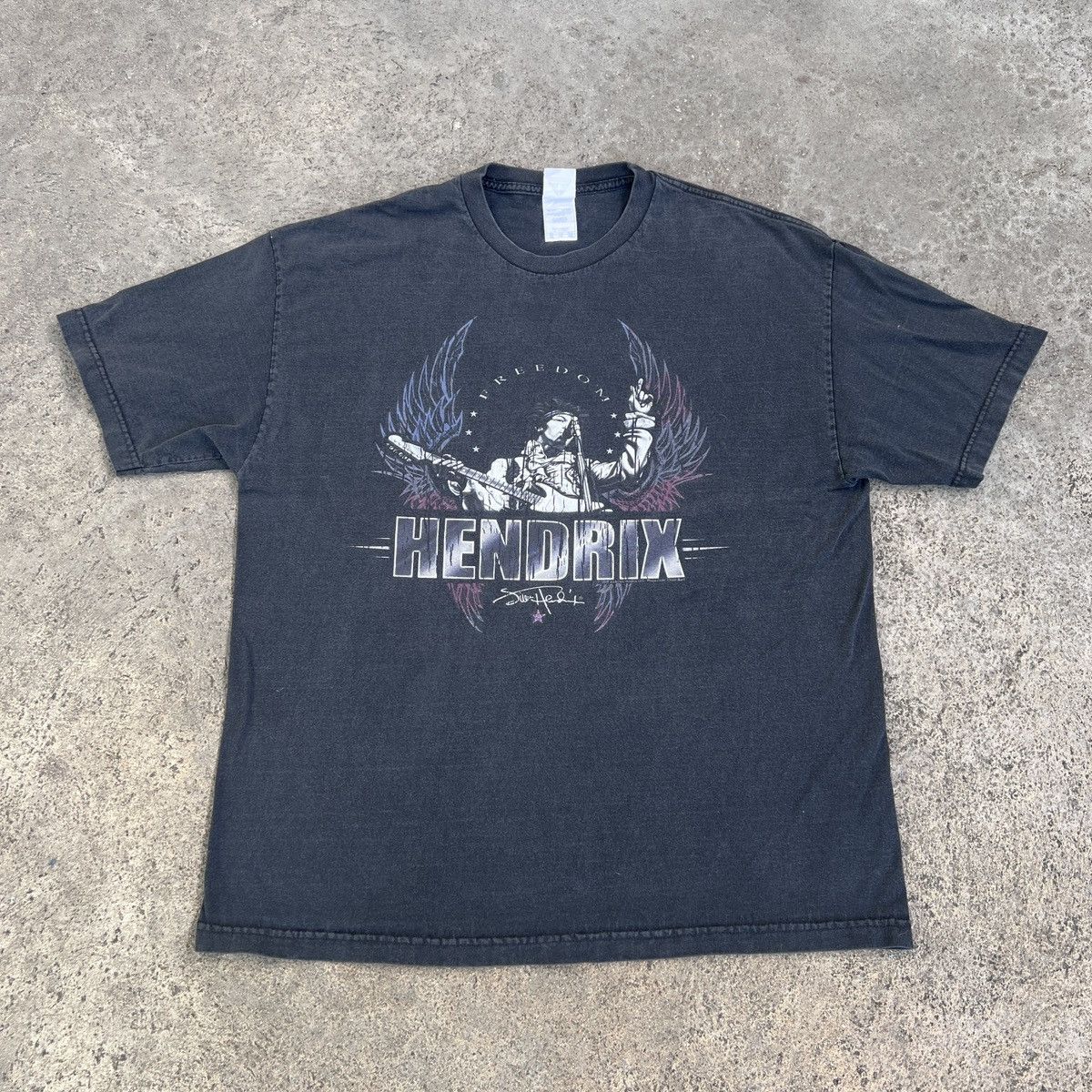 Band Tees Vintage Y2K JIMI HENDRIX Promo Tee XL Faded Psychedelic R&B Size US XL / EU 56 / 4 - 5 Thumbnail
