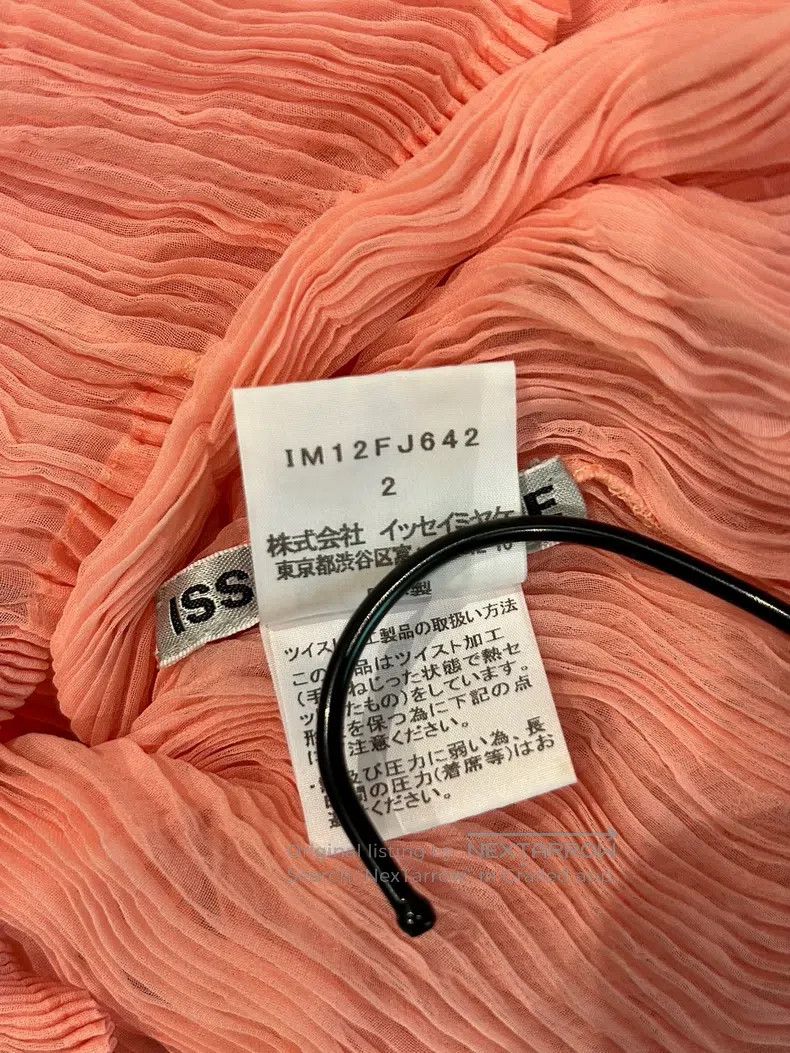 Issey Miyake Issey Miyake Salmon Sheer Mesh 3/4 Sleeve Base Layer Size M / US 6-8 / IT 42-44 - 4 Thumbnail