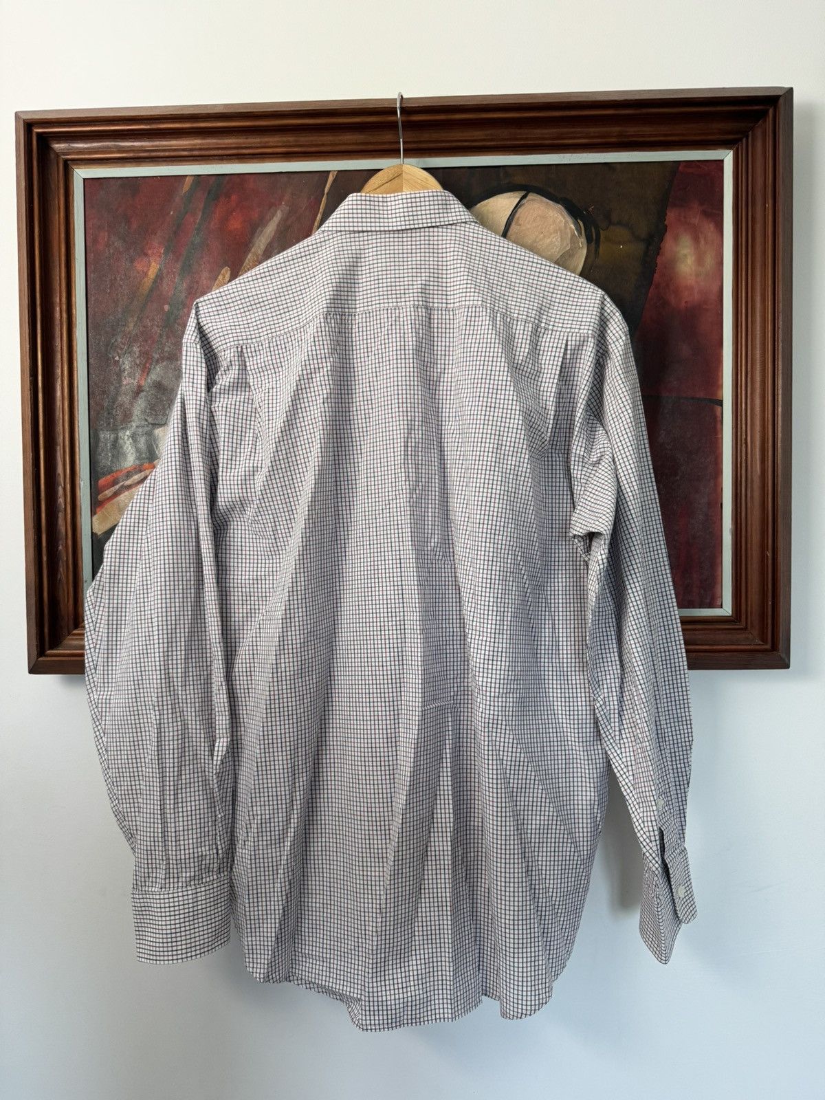 Yves Saint Laurent Yves Saint Laurent Striped Checker Vintage Shirt Button Up Size US L / EU 52-54 / 3 - 3 Thumbnail