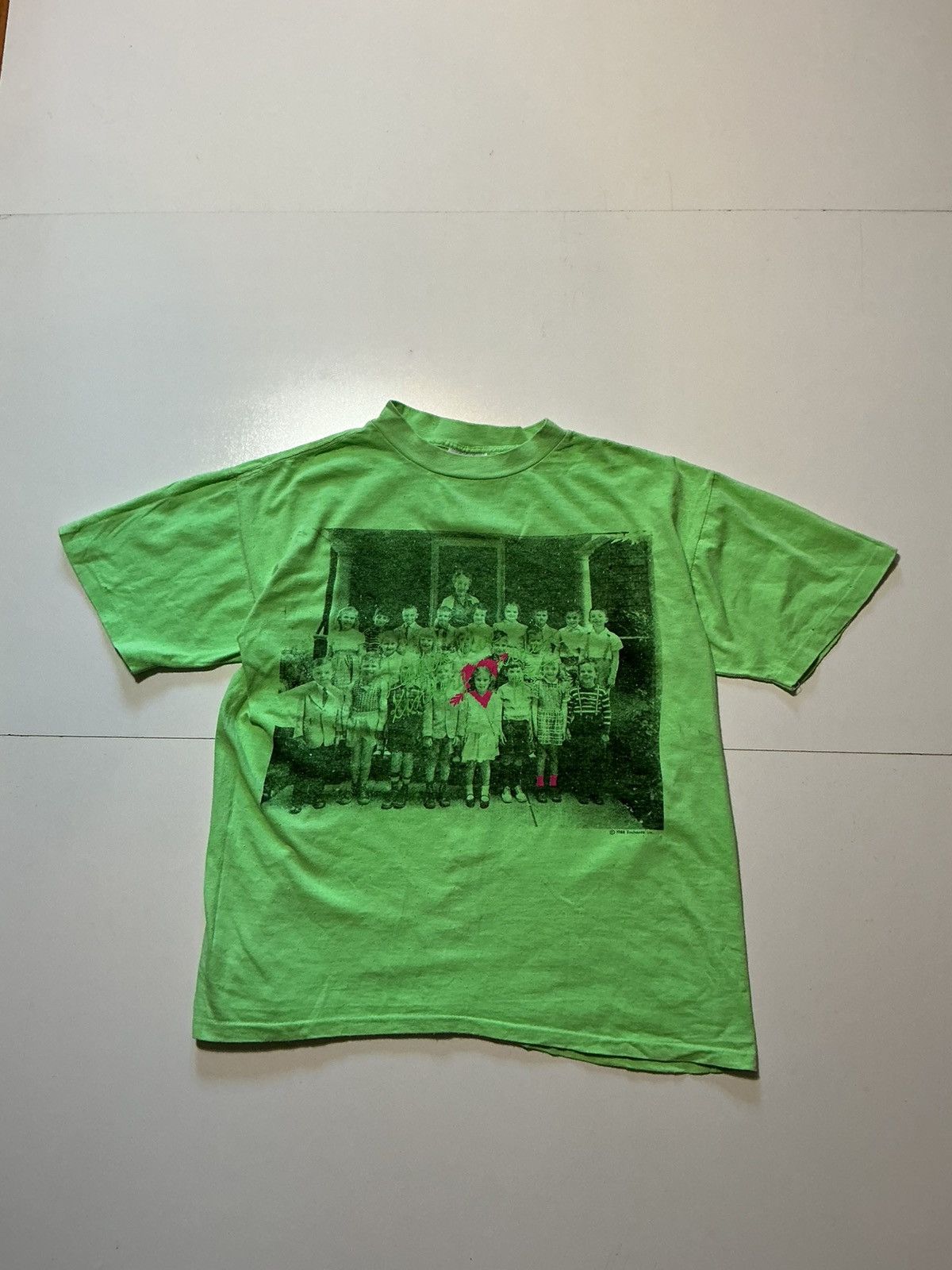 Vintage Vintage 1988 80s School Picture Single Stitch T-Shirt Size US L / EU 52-54 / 3 - 1 Thumbnail