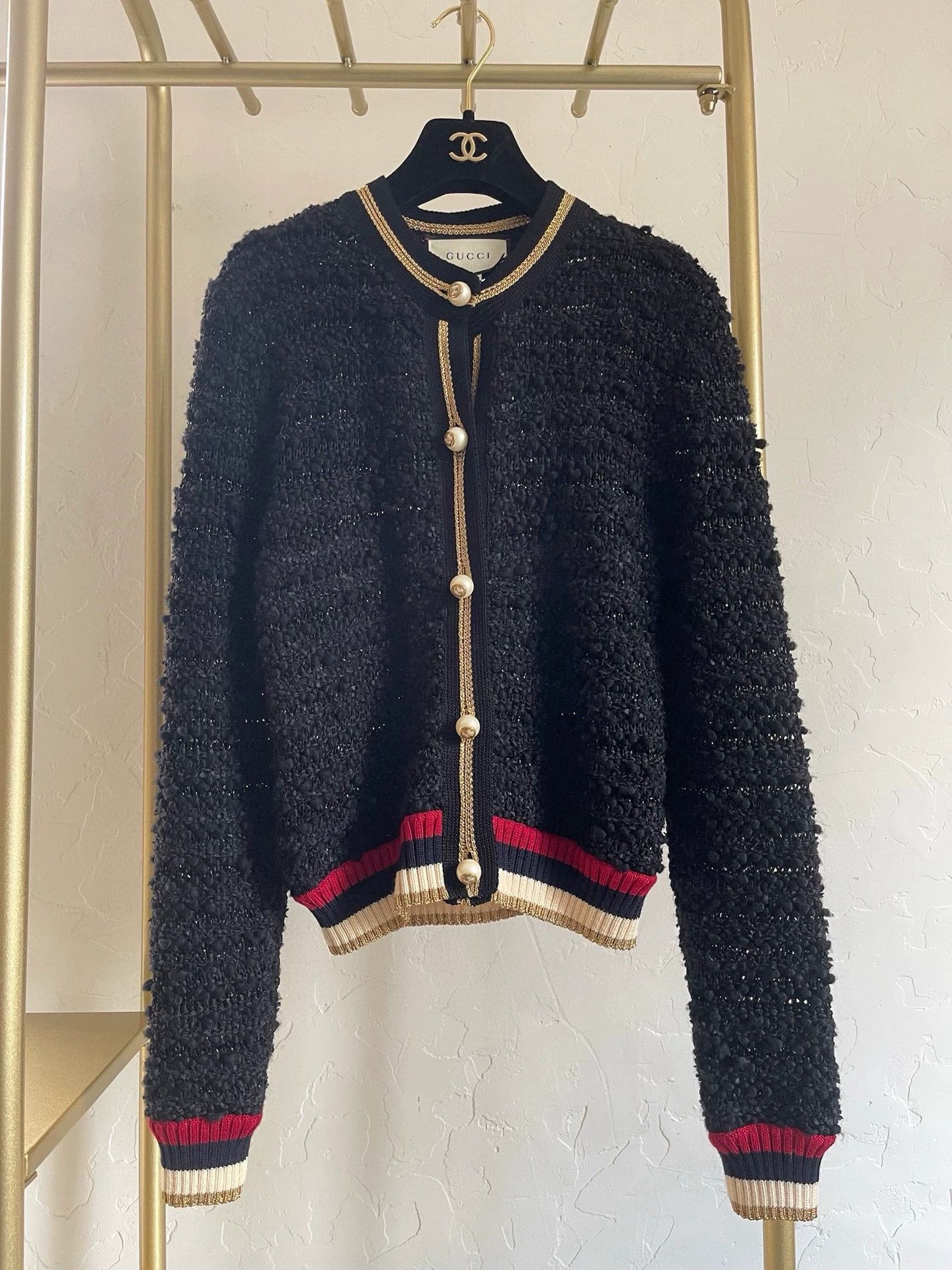 Gucci Gucci Pearl Button Cardigan S - dmc Size US S / EU 44-46 / 1 - 1 Thumbnail