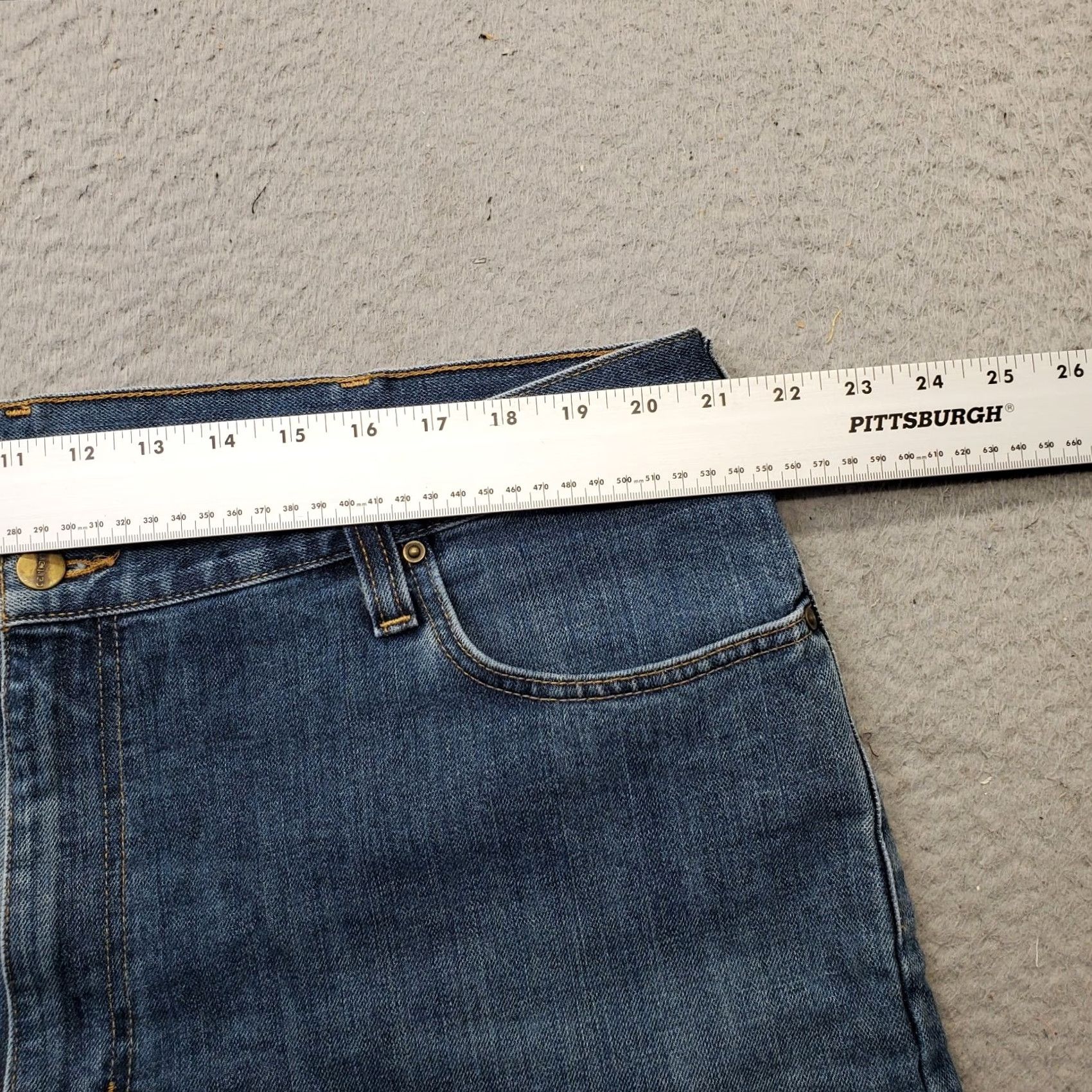 Carhartt Carhartt Jeans Mens 42x32 Blue Denim Regular Fit Straight Leg Workwear Stretch Jeans Size US 42 / EU 58 - 6 Thumbnail
