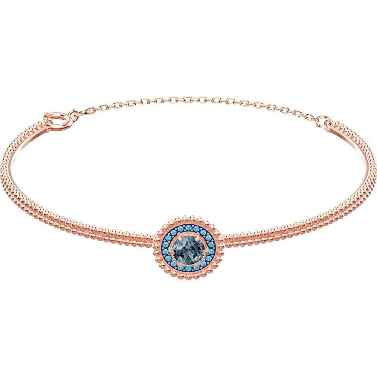 Swarovski Swarovski Grey Aqua Crystal Oxygen Rose Gold Bracelet Size ONE SIZE - 5 Thumbnail