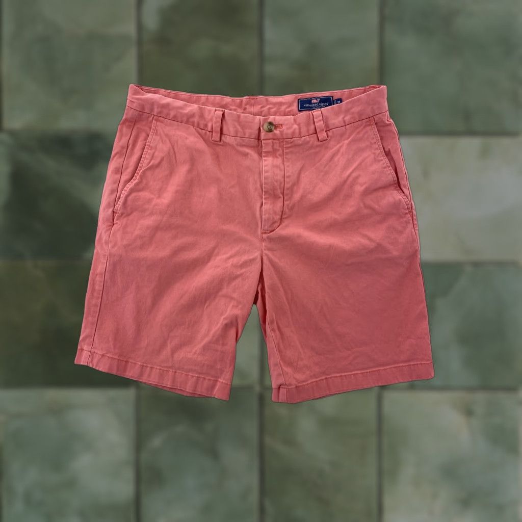 Vineyard Vines Vineyard Vines Club Shorts Mens 34 Pink Flat Front Chino Casual Cotton Shirt Adult 34 Pink 90s American Outdoor Preppy Mens Size US 34 / EU 50 - 1 Thumbnail