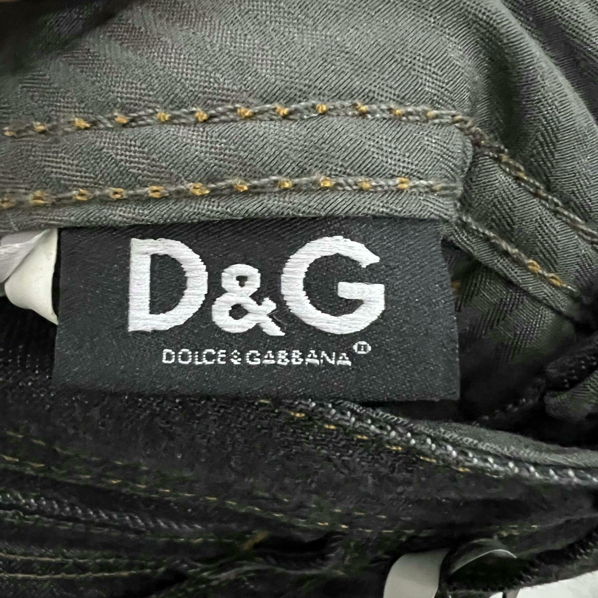 Dolce & Gabbana Dolce Gabbana Black Gray Denim Jeans 31 Size US 31 - 3 Thumbnail