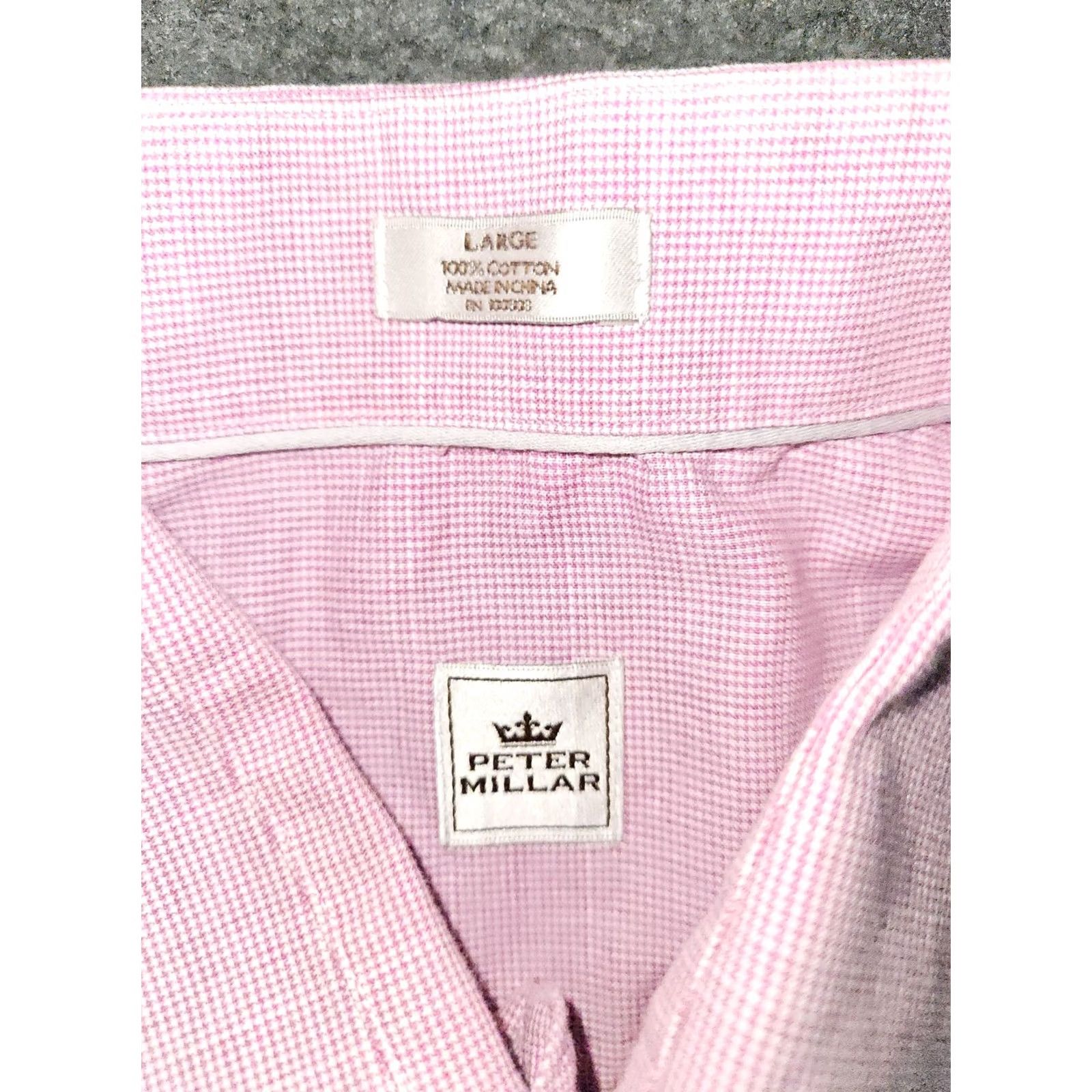 Peter Millar Peter Millar Button-Up Shirt Men's L Mauve Long Sleeve Pocket Workwear Size US L / EU 52-54 / 3 - 2 Thumbnail