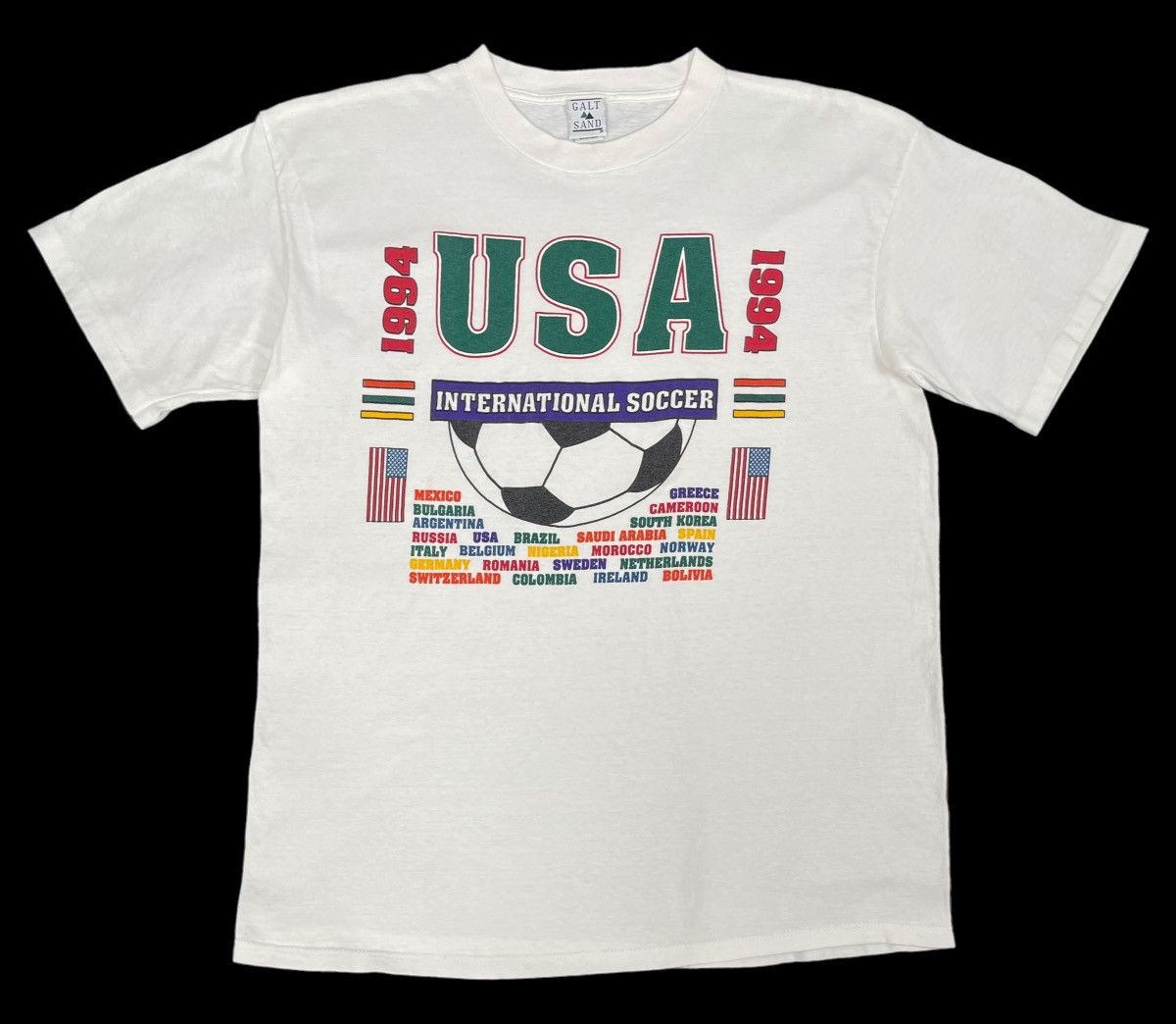 USA Olympics × Vintage 90s Vintage USA International Football tee Size US L / EU 52-54 / 3 - 1 Thumbnail