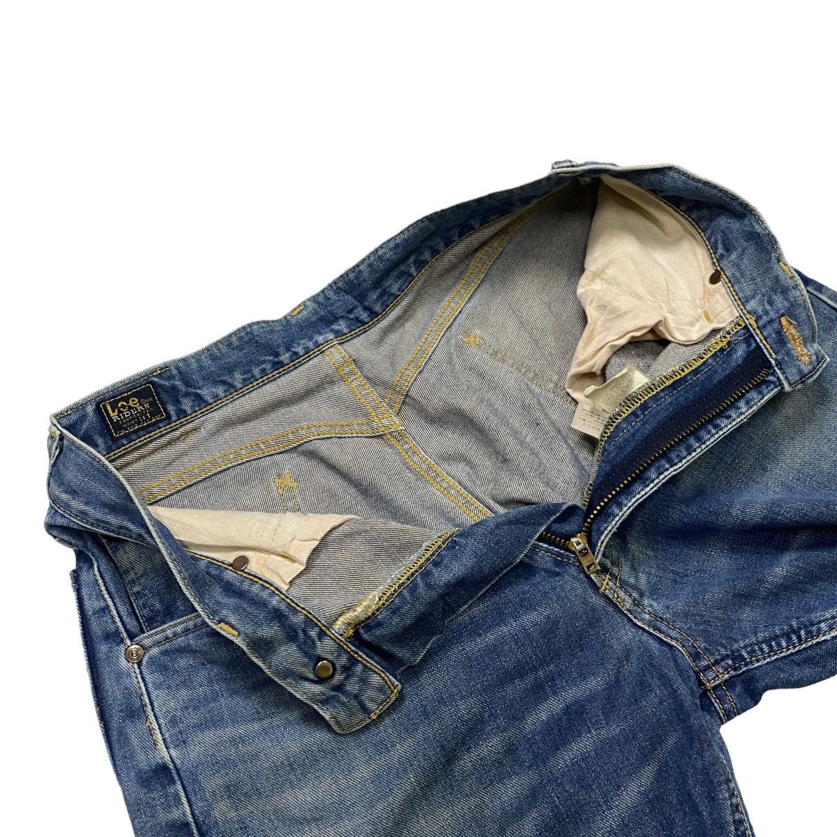 Lee VINTAGE 80s LEE RIDERS SELVEDGE DISTRESSED DENIM Size US 31 - 5 Thumbnail