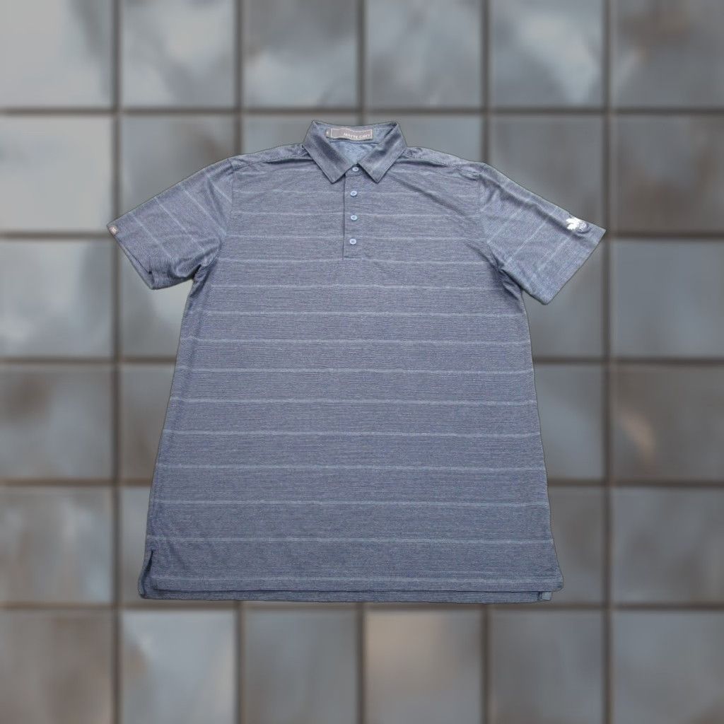 Vintage Matte Grey Polo Shirt Mens M Blue Oakmont Country Club Performance Golf Polo Shirt Mockup Size US M / EU 48-50 / 2 - 1 Thumbnail
