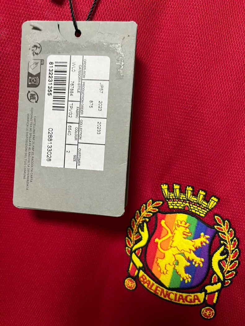 Balenciaga Balenciaga Colored Red Manchester United Jersey Short Slee Size US S / EU 44-46 / 1 - 3 Thumbnail