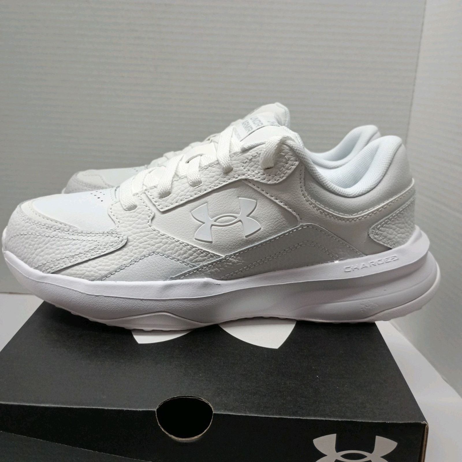 Under Armour Under Armour UA Edge Leather Women's Size 9 White Leather Size US 9 / IT 39 - 4 Thumbnail