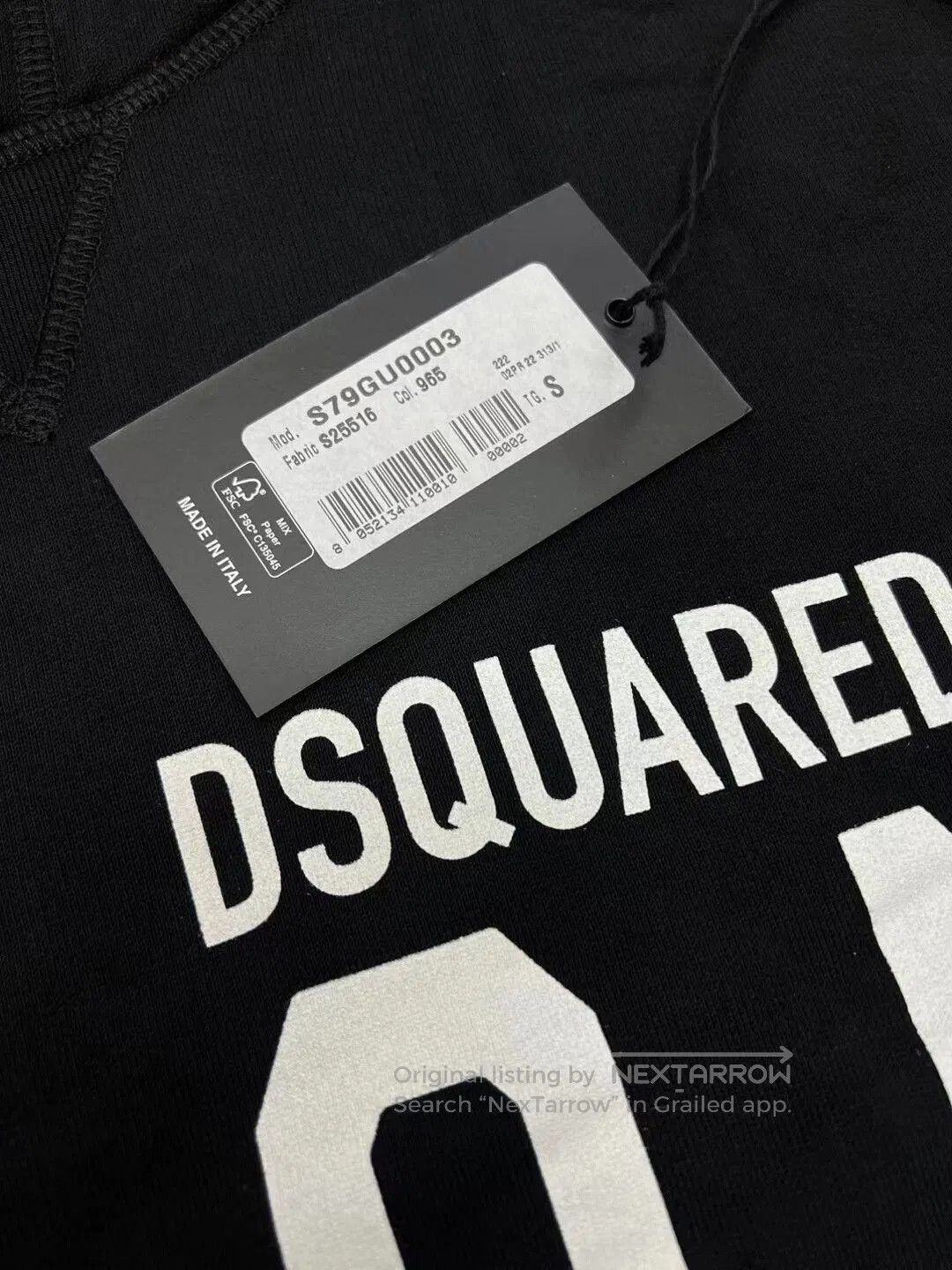 Dsquared2 dsquared2 black icon hoodie fall/winter 2022. Size US S / EU 44-46 / 1 - 6 Thumbnail