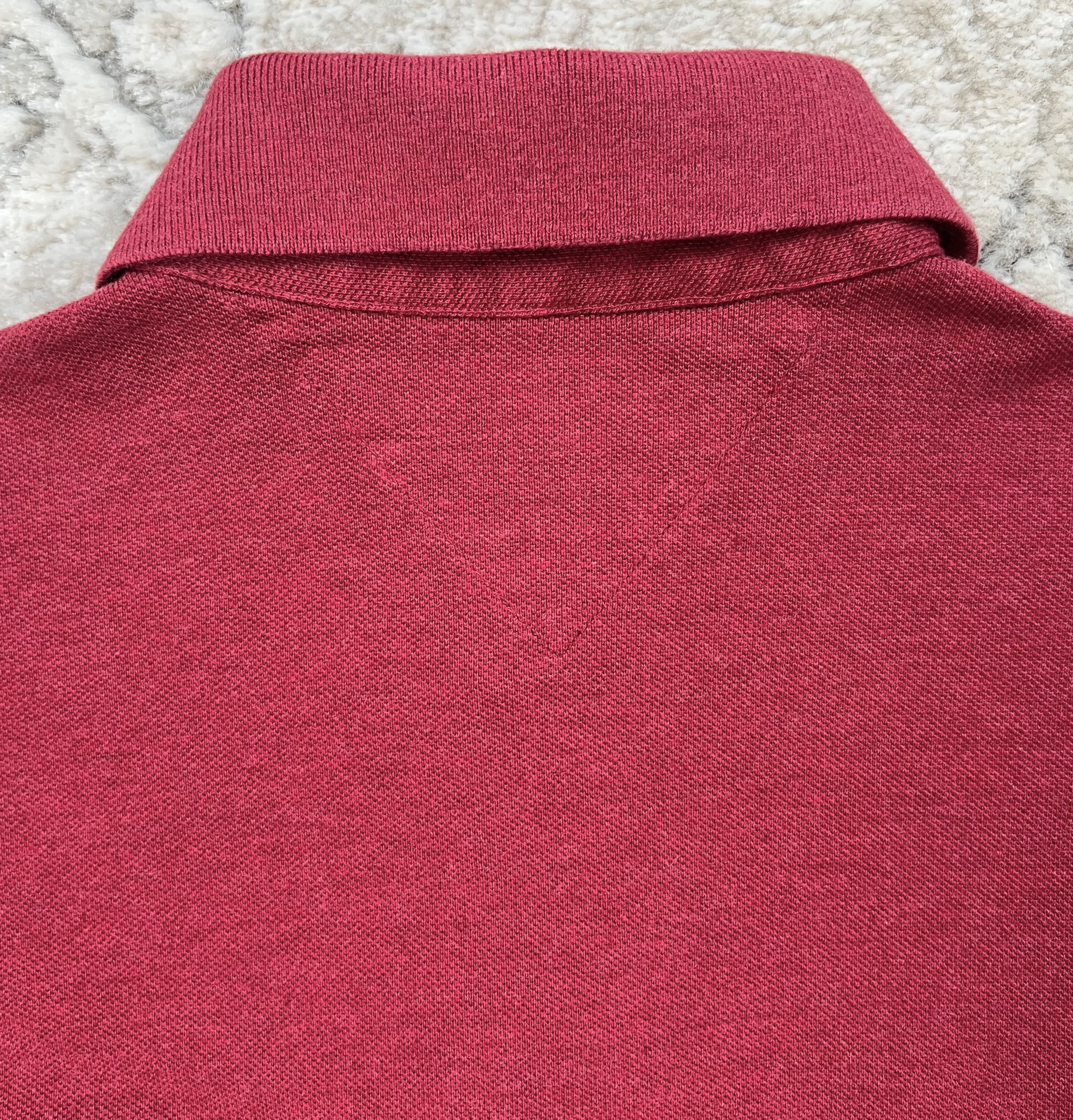 Tommy Hilfiger Tommy Hilfiger Burgundy Long Sleeve Polo Shirt Classic Fit S Size US S / EU 44-46 / 1 - 15 Thumbnail