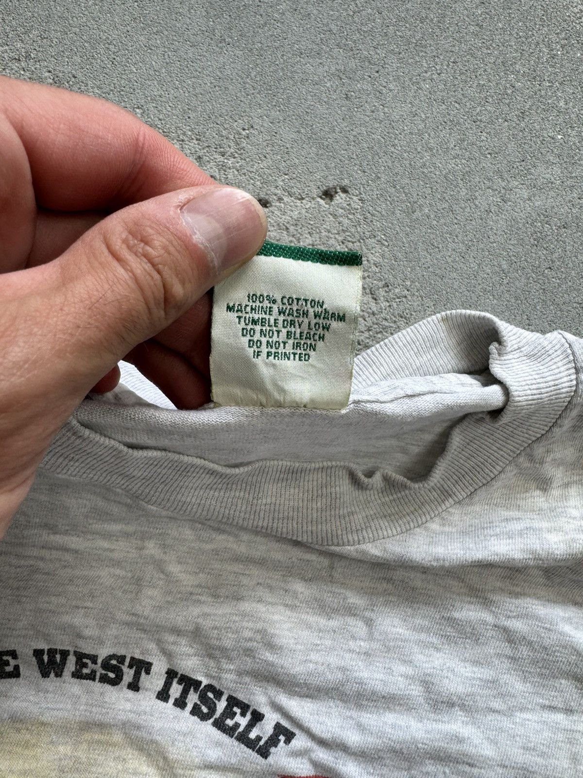 Levi's Vintage Clothing 💥Vtg Levis Western Cowboy Jean Men's T-Shirt Size US M / EU 48-50 / 2 - 6 Thumbnail