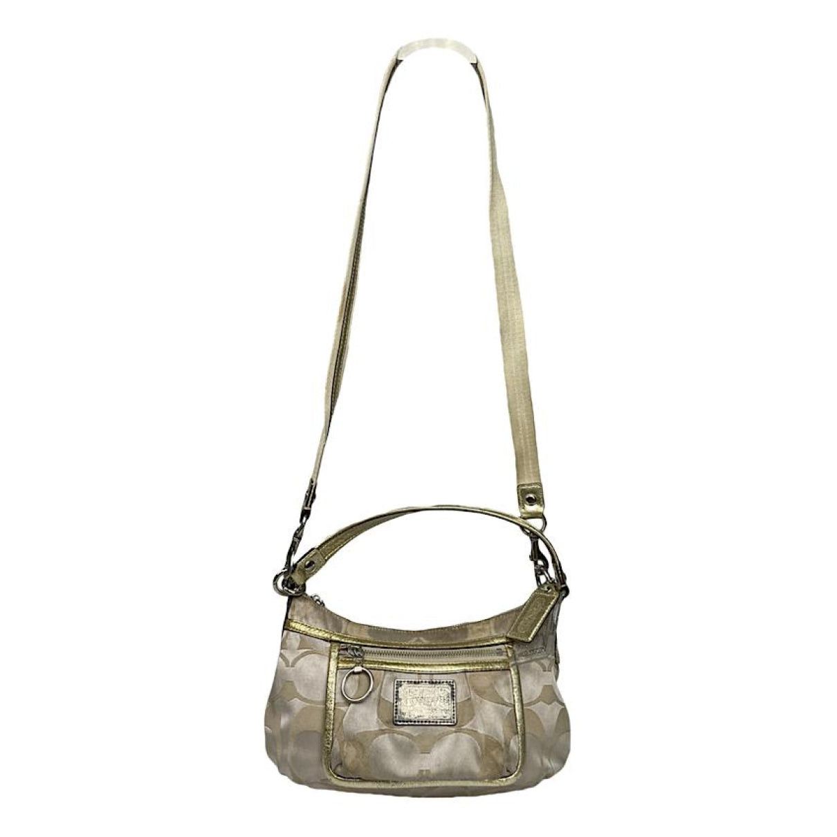 Coach Signature Sufflette Silver Leather Handbag Size ONE SIZE - 1 Thumbnail