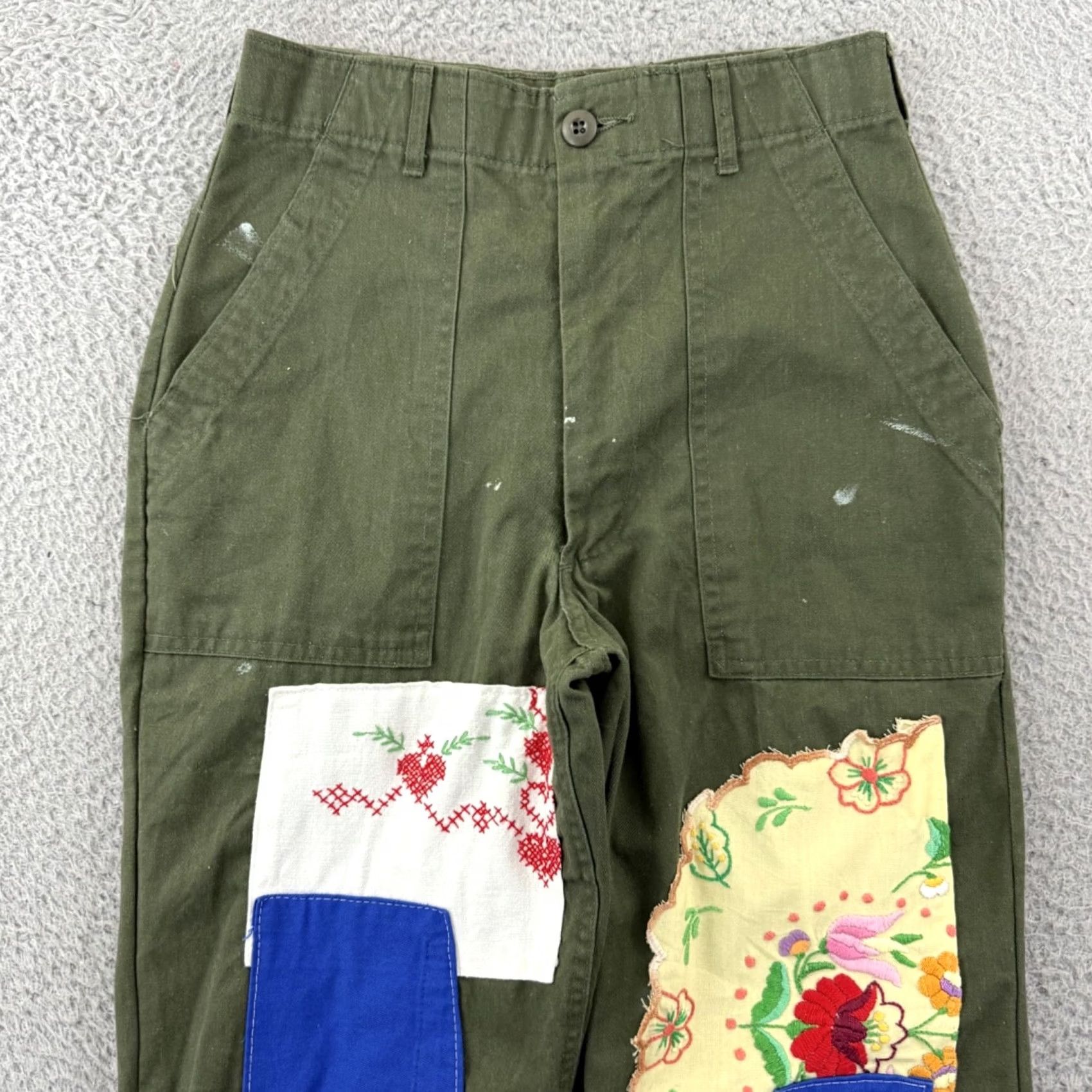 Vintage VINTAGE US Army OG-507 Fatigue Pants Adult 28x29 Green Military Cotton Canvas Utility Trousers Size US 28 / EU 44 - 3 Thumbnail