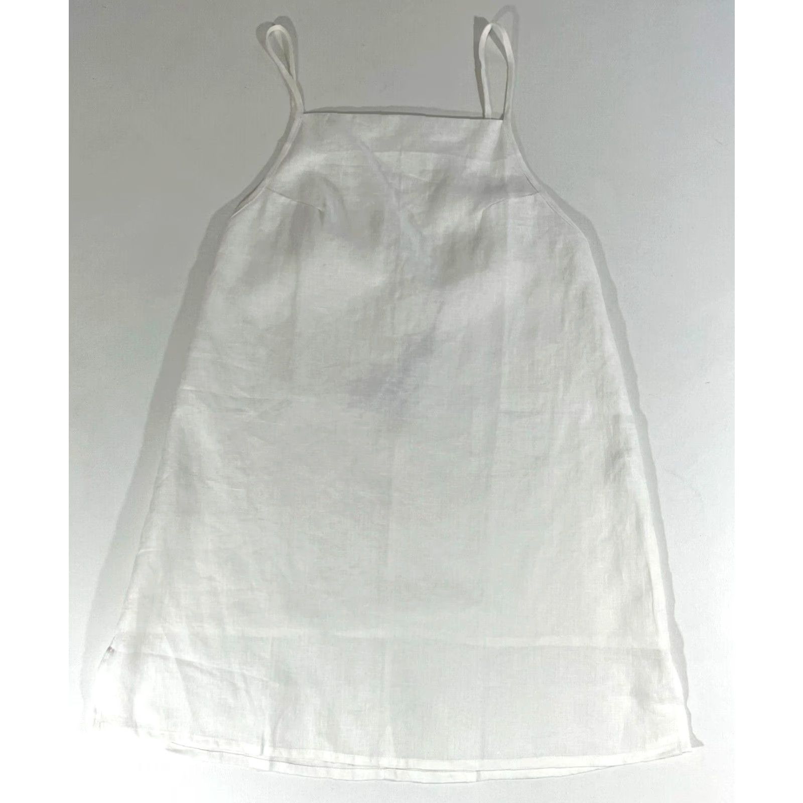 Vintage AURA The Label Linen Tank White Boho NWT Women's L Shirt Tank Bohemian Breathable Lightweight Size L / US 10 / IT 46 - 4 Thumbnail