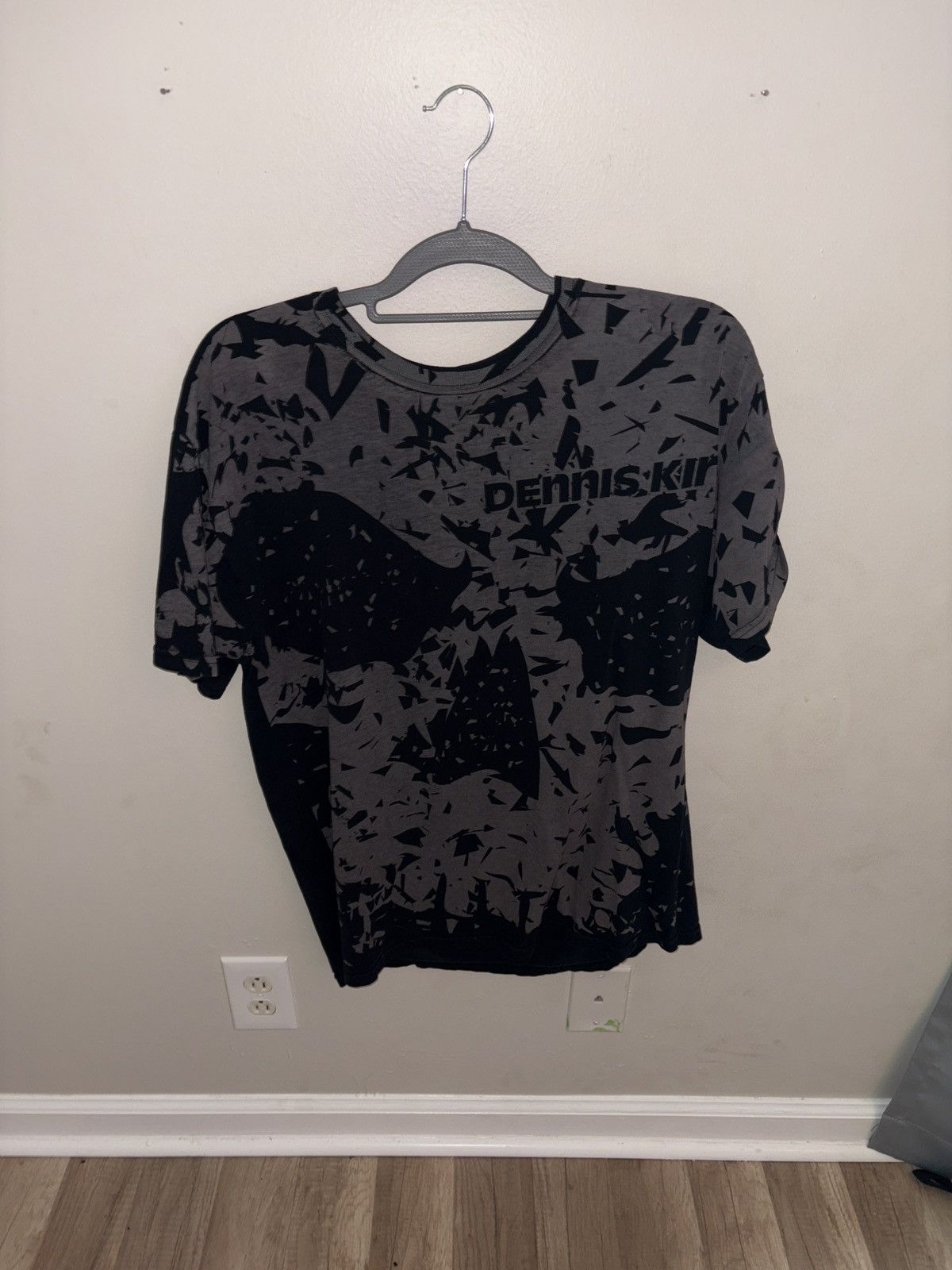 Vintage Dennis Kirk Black Skeleton Tee Size US L / EU 52-54 / 3 - 4 Thumbnail