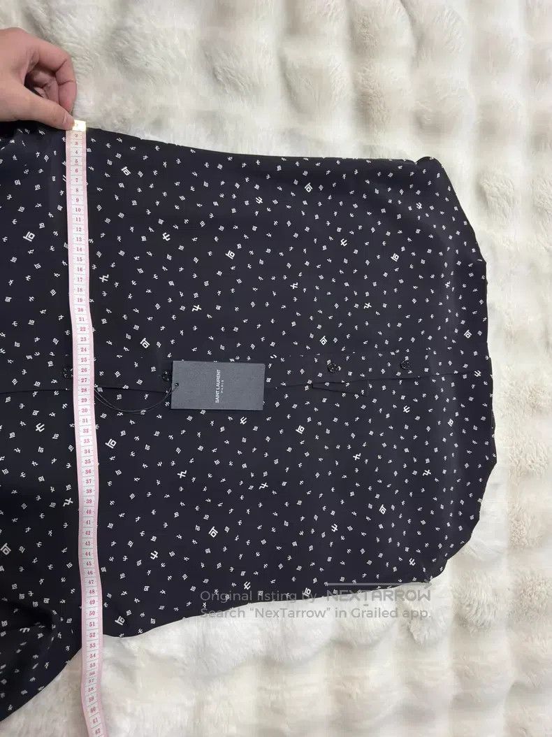 Saint Laurent Paris Saint Laurent Paris size 38 Element Symbol Pure Silk Shirt Size US S / EU 44-46 / 1 - 8 Thumbnail