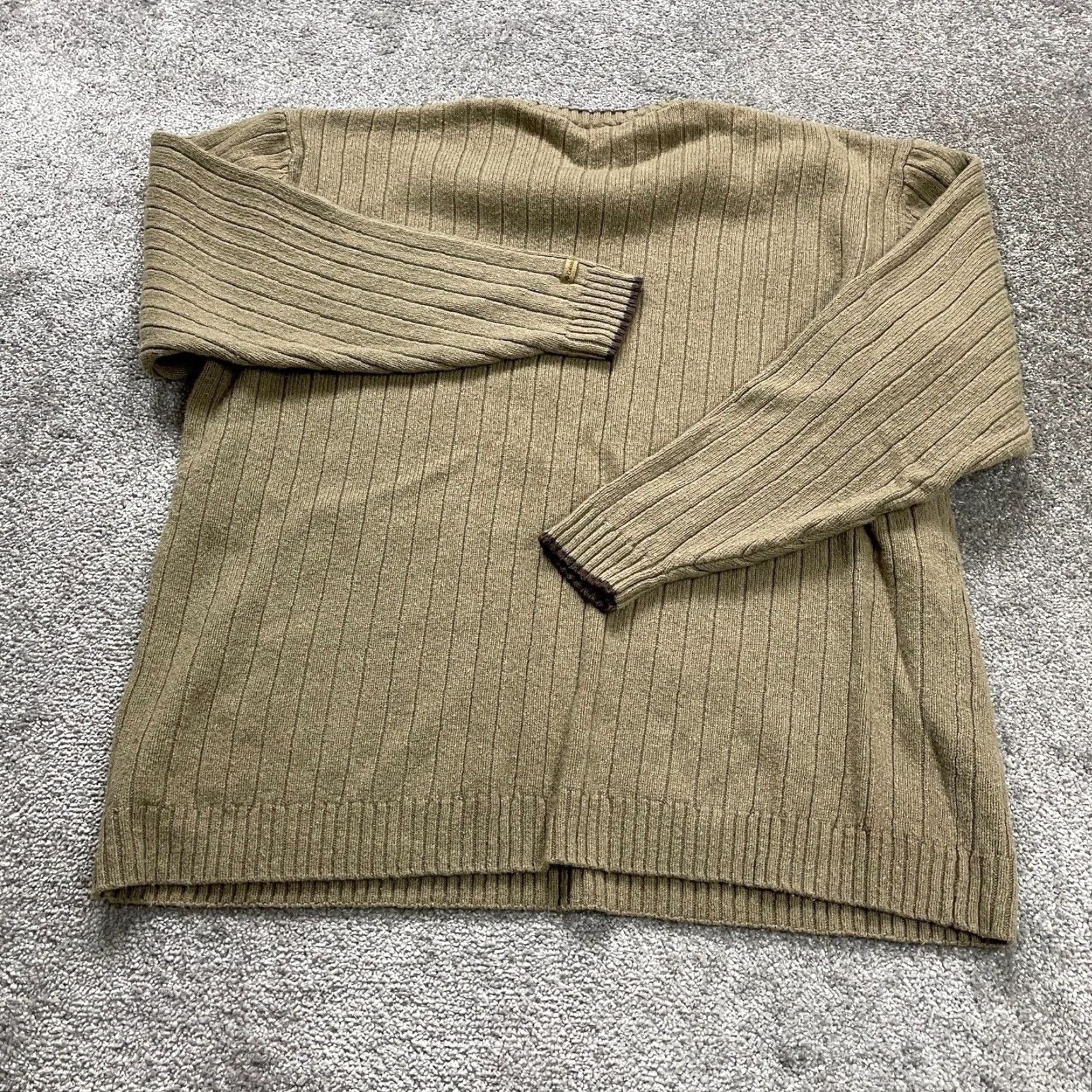 Vintage Columbia Sweater Pullover Mens XL Brown Crew Neck Long Sleeve Chunky Knit Casual Size US XL / EU 56 / 4 - 2 Thumbnail