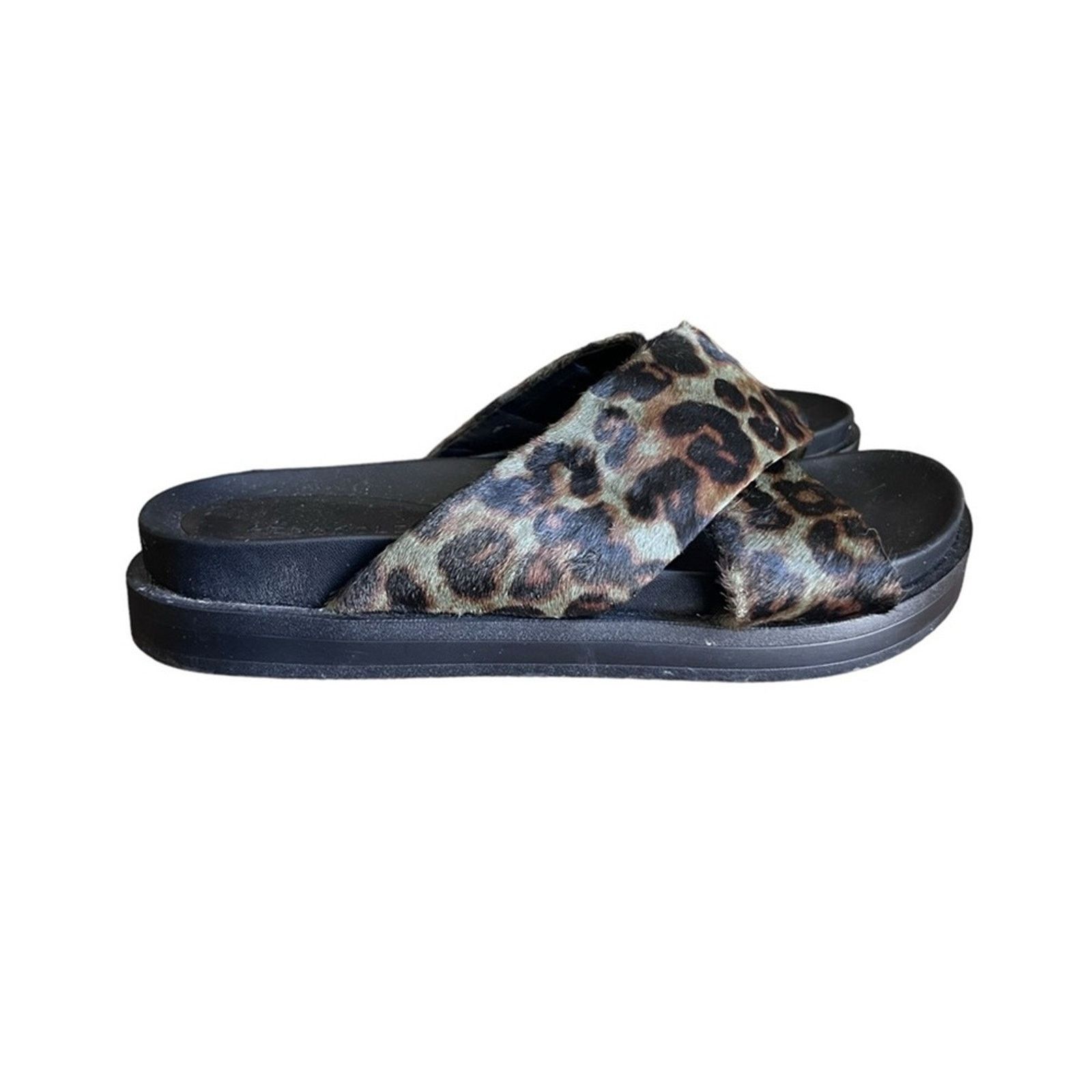 0 Aerosoles Linney Fur Cheetah Slide Sandal SZ 10.5 Size US 10.5 / IT 40.5 - 1 Thumbnail