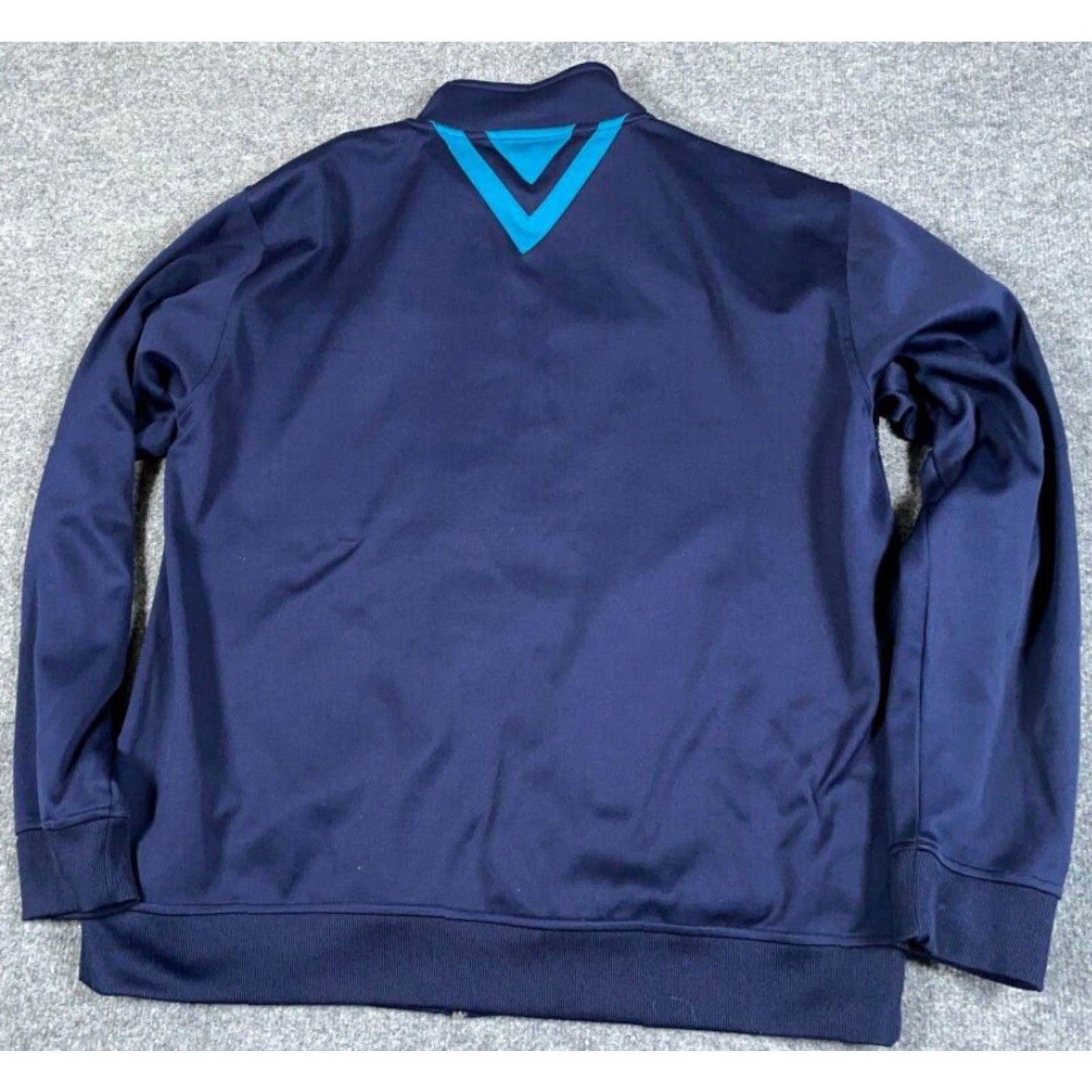 Umbro Umbro Retro Track Jacket XL Dark Blue Zip Pockets Soccer Adult Men Stand-Up Collar Full Zip Pockets Polyester 90s Hip Hop Vintage No Regular Style Size US XL / EU 56 / 4 - 2 Thumbnail