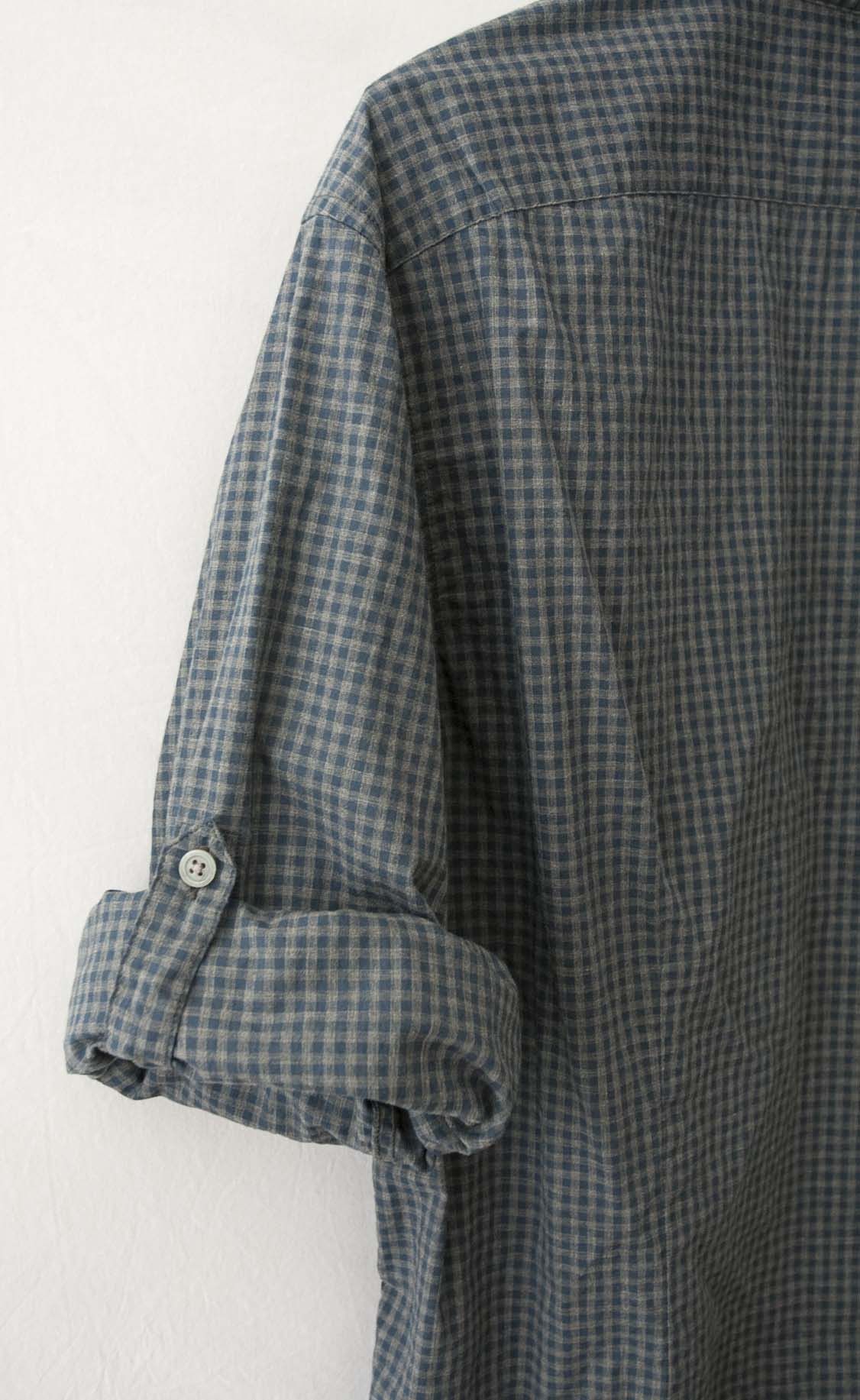 John Varvatos John Varvatos Shirt Plaid Blue / Gray Size L Size US L / EU 52-54 / 3 - 7 Thumbnail