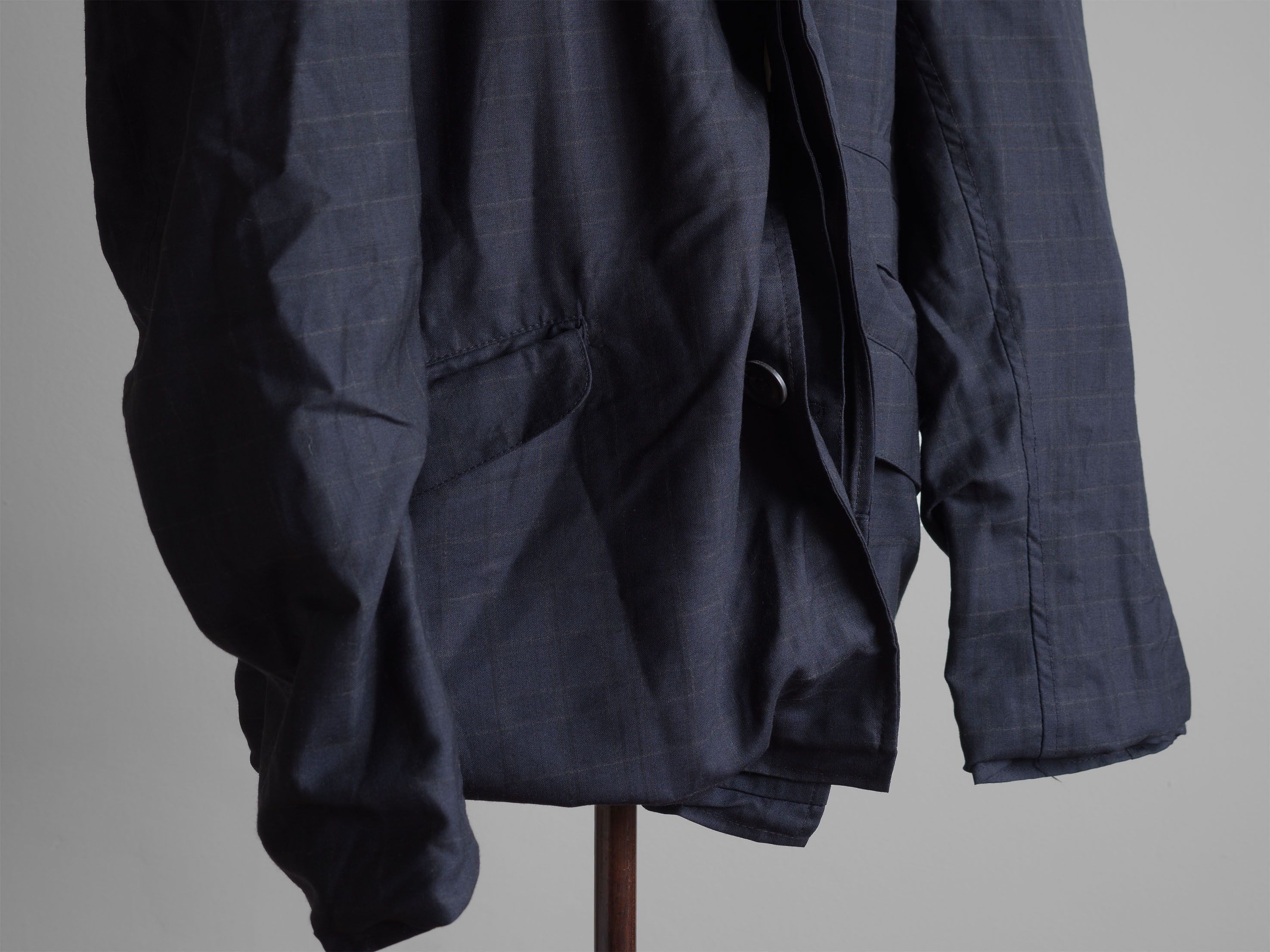 PAUL HARNDEN SHOEMAKERS MAC JACKET WOOL NAVY