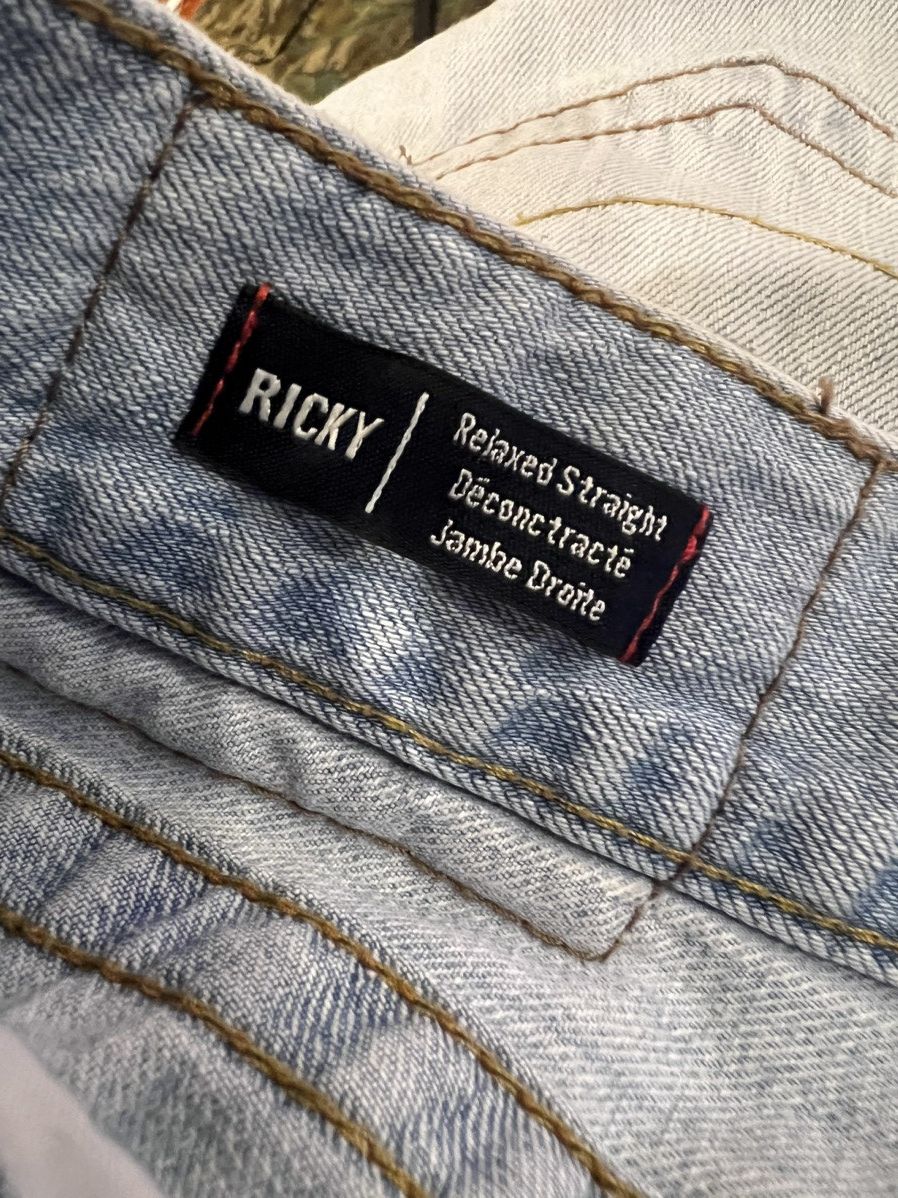 True Religion × Vintage Y2K True Religion Ricky Jorts (Jean Shorts) Size US 38 / EU 54 - 12 Thumbnail
