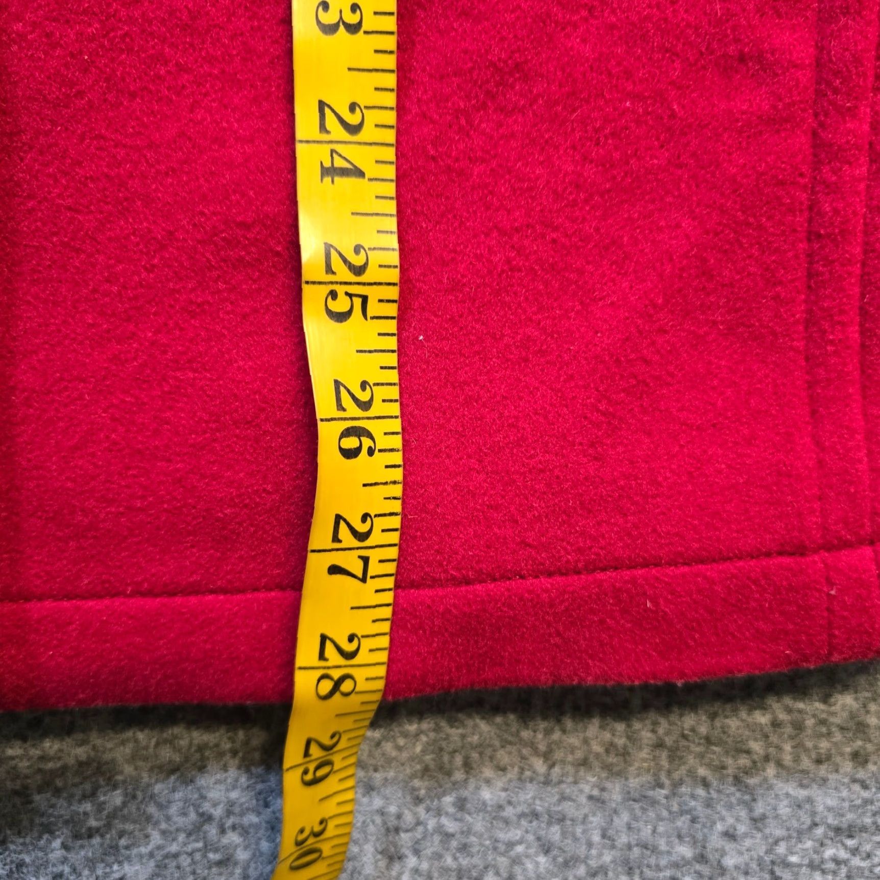 Vintage VINTAGE LL Bean Jacket Womens 12 Red Pea Coat Lambswool Button Heavy Classic Nautical Women Size XL / US 12-14 / IT 48-50 - 6 Thumbnail