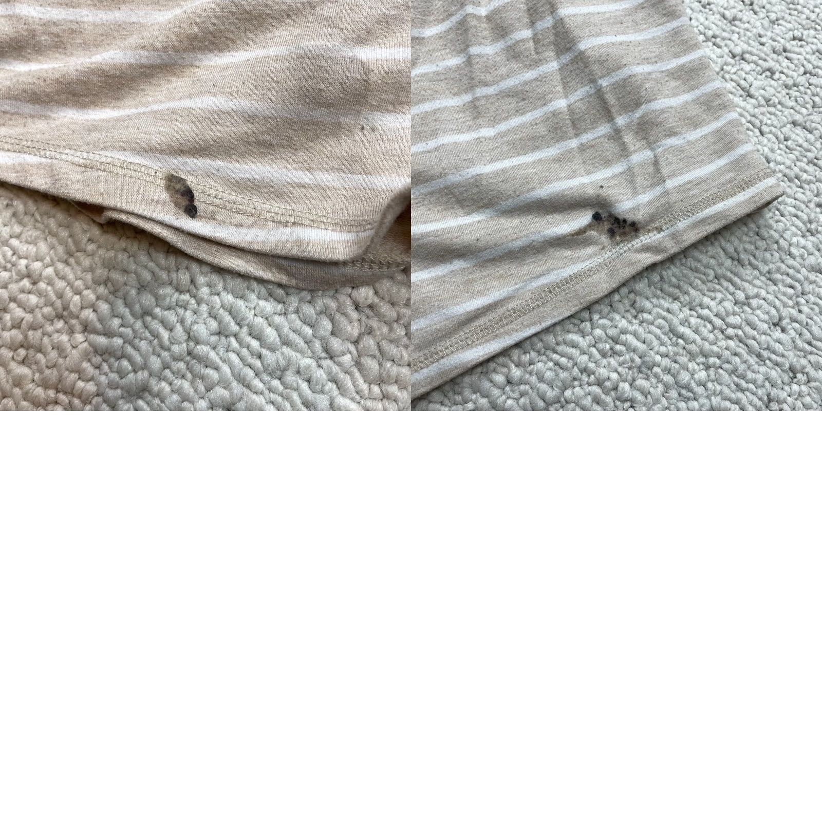 Athletic Works VINTAGE Athletic Works Sweatshorts Womens Large 12-14 Beige Striped Pockets 34x3.5 Soft Size 36" / US 14 / IT 50 - 9 Thumbnail